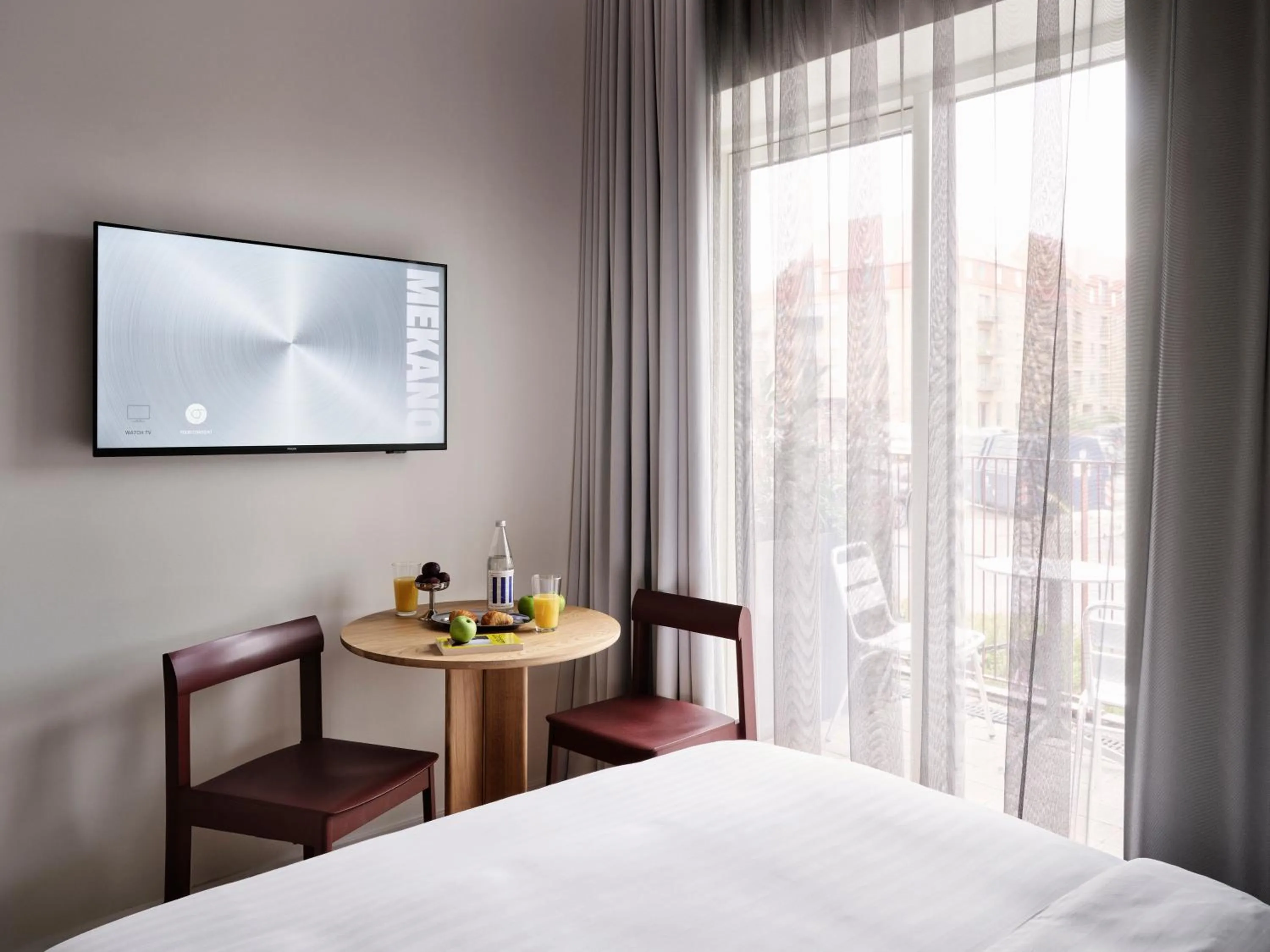 Bed in Mekano Apartment Hotel