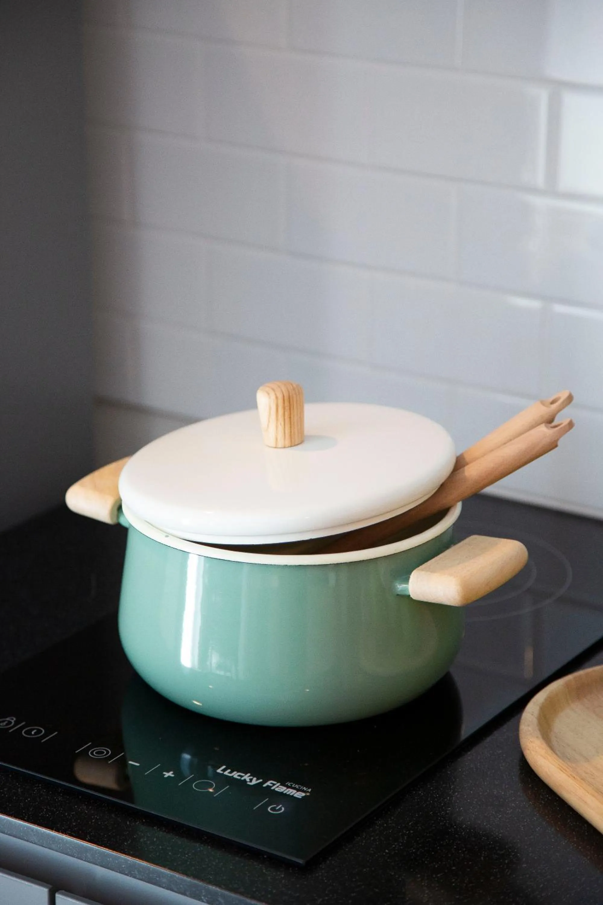 Kitchen or kitchenette in Parrish Serviced Apartment