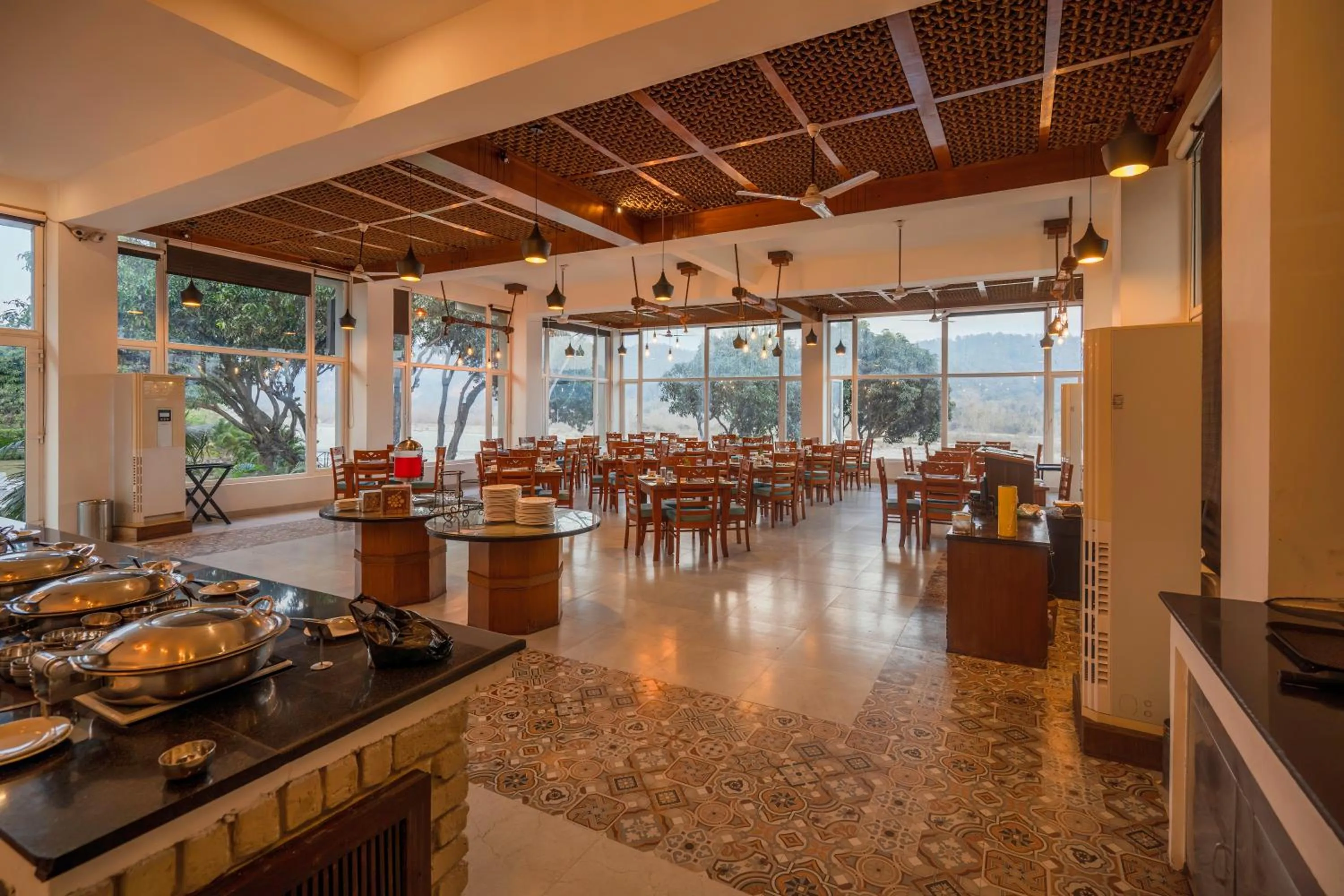 Restaurant/places to eat in La Perle River Resort By Excel Hotels & Resorts