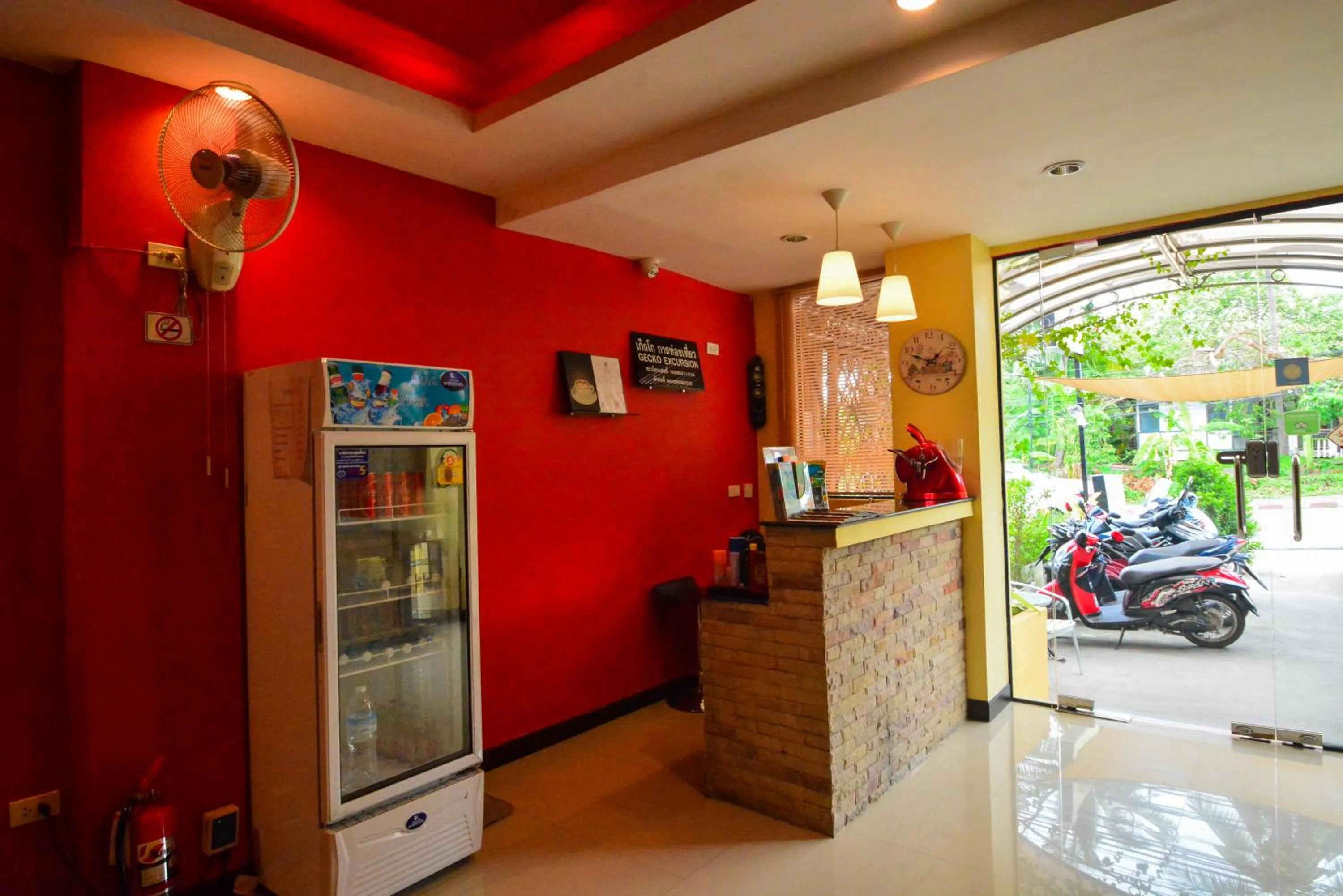 Lobby or reception in Gecko Hotel