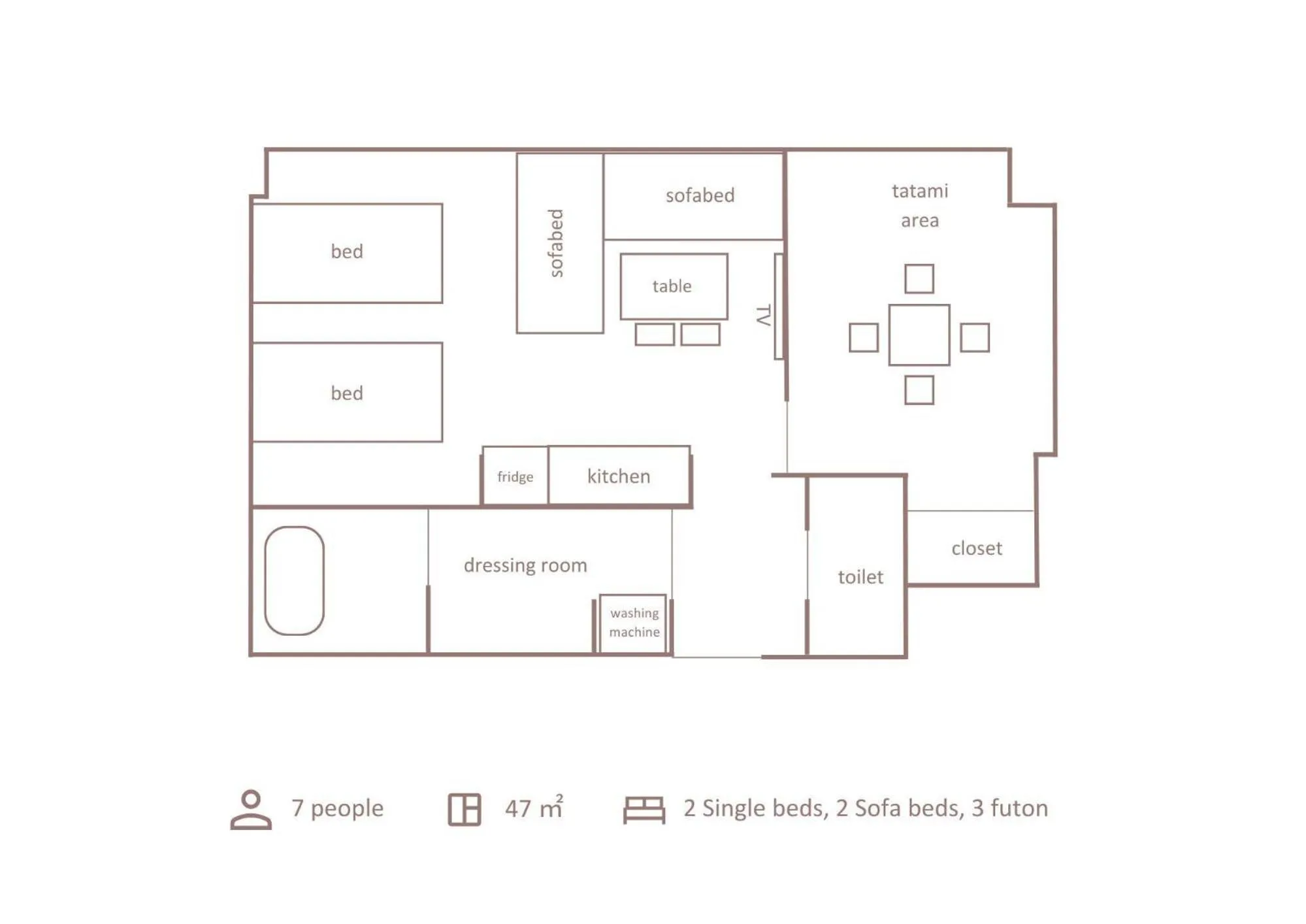 Floor plan in Minn Shijo Omiya