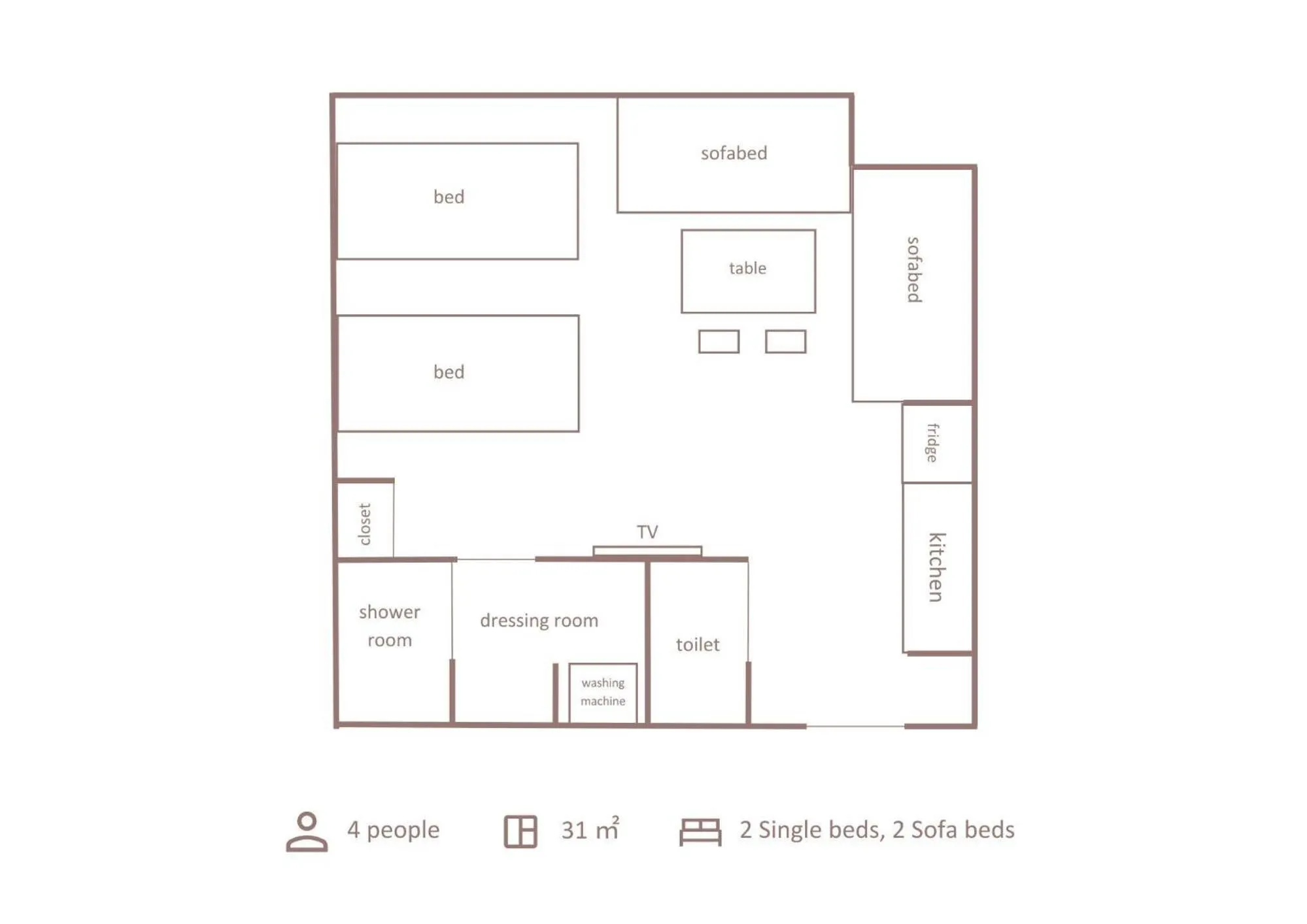 Floor plan in Minn Shijo Omiya