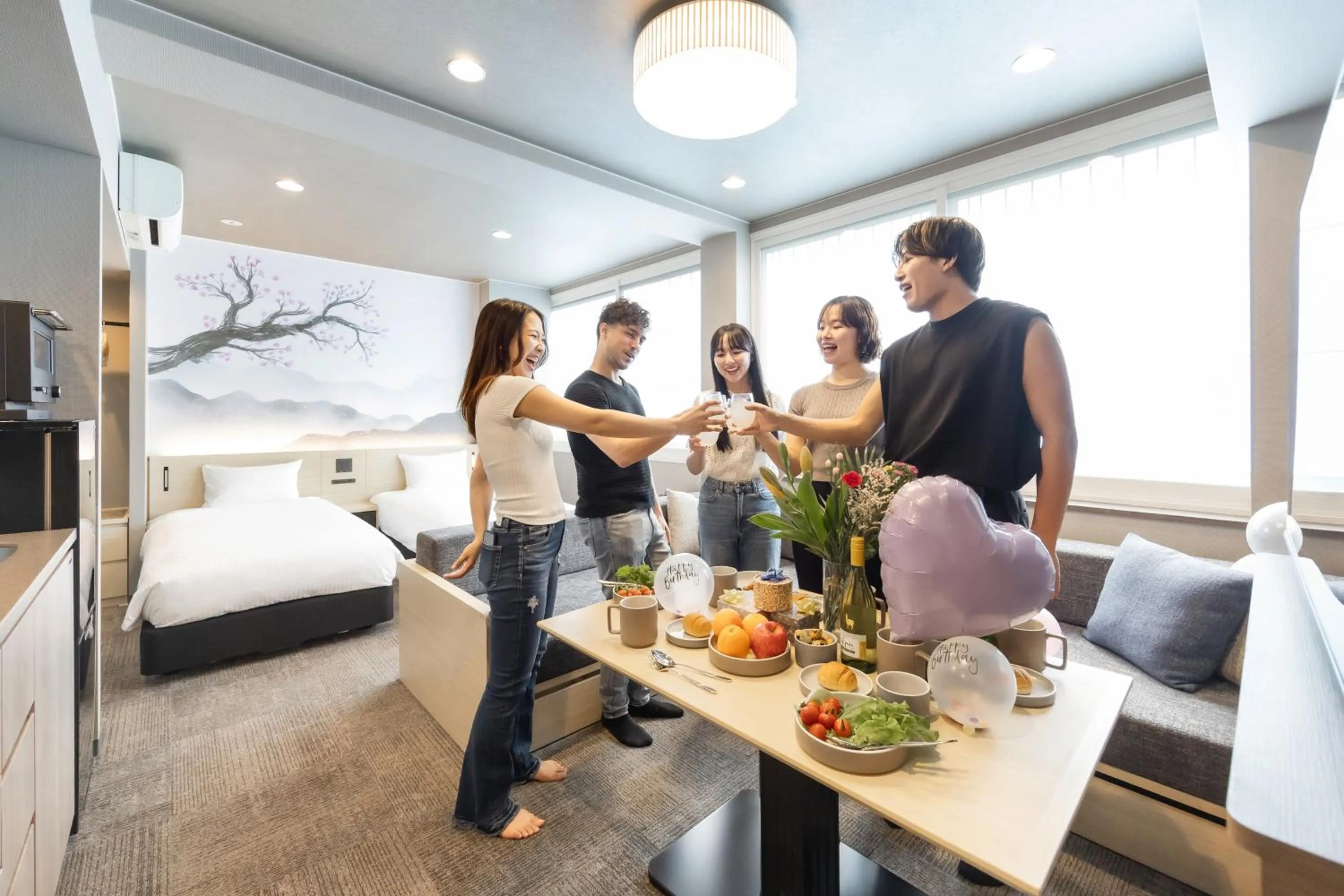 Bedroom in Minn Shijo Omiya