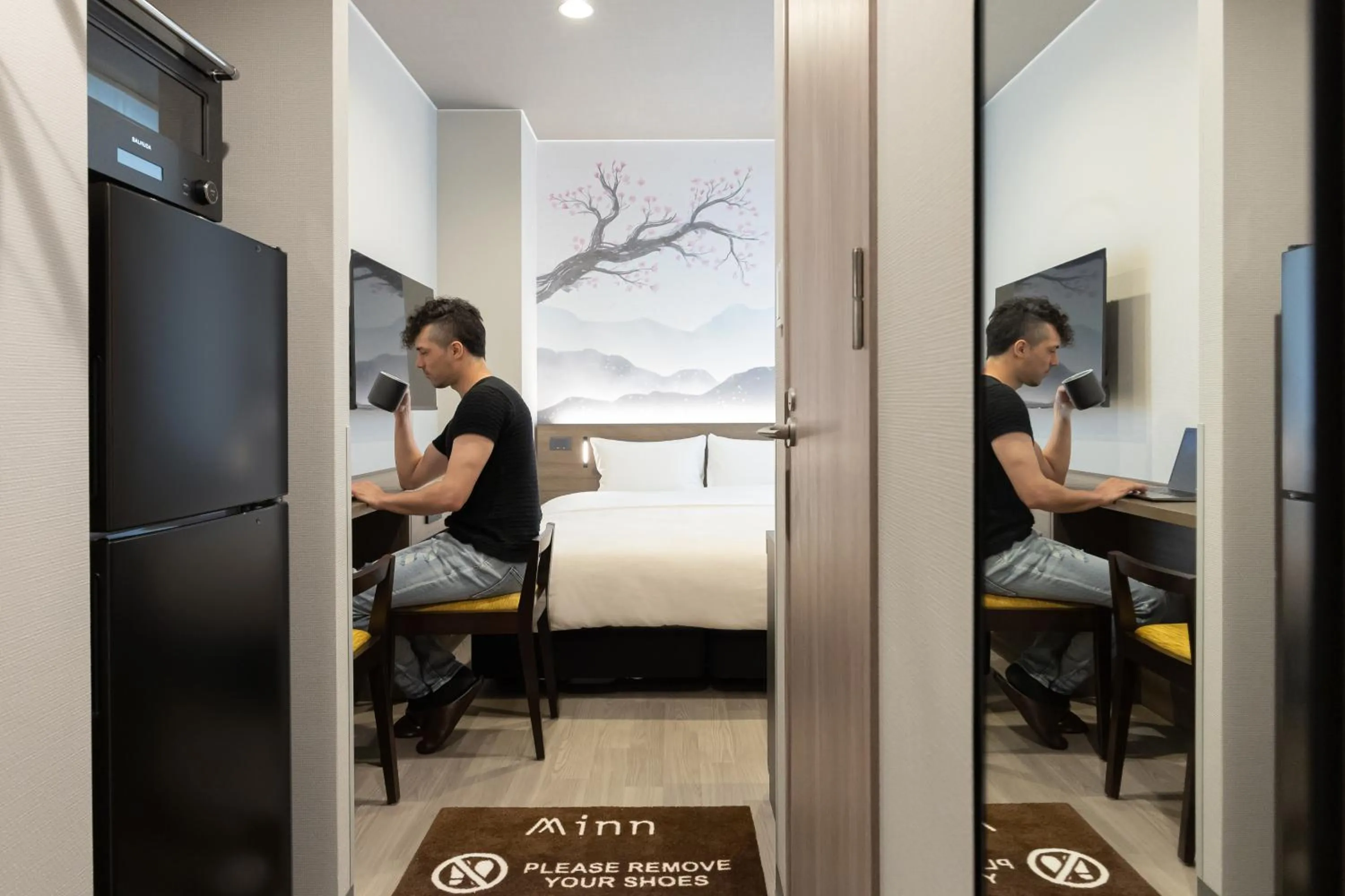 Bedroom in Minn Shijo Omiya