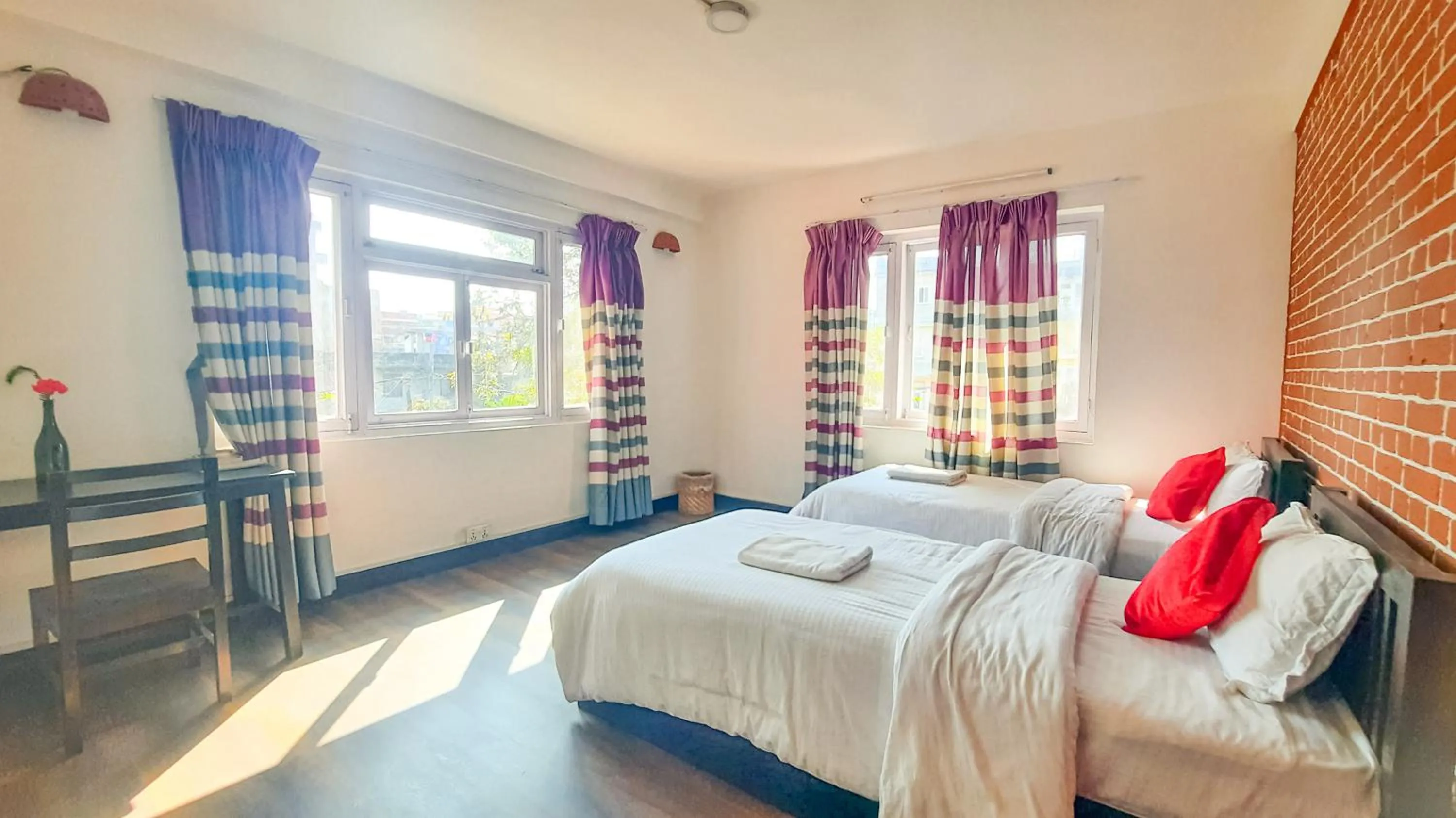 Bed in Cocina Mitho Chha BNB