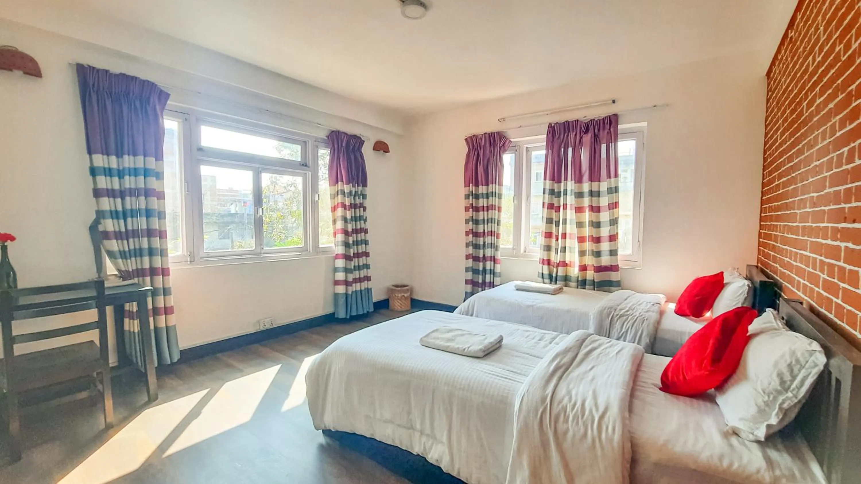 Bed in Cocina Mitho Chha BNB