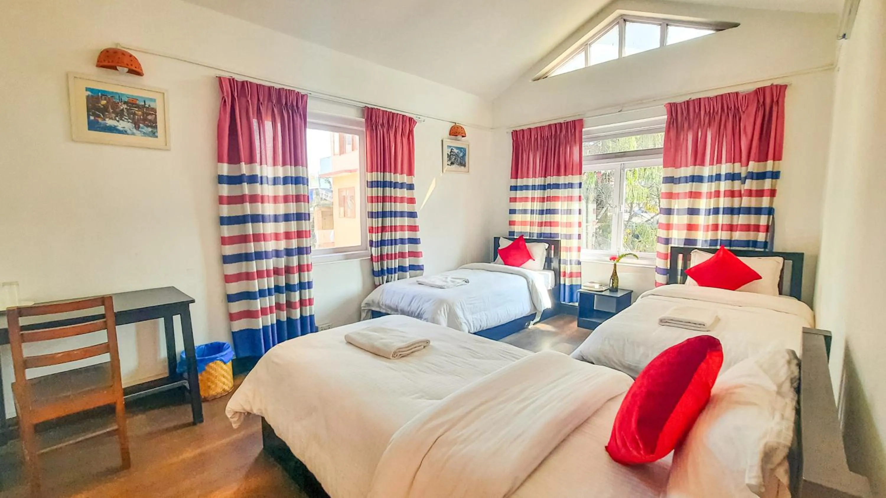 Bed in Cocina Mitho Chha BNB