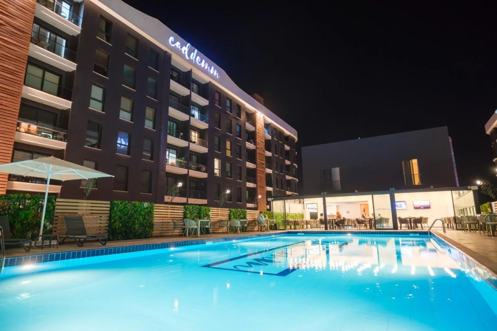 Pool view in Caddem Inn Hotel