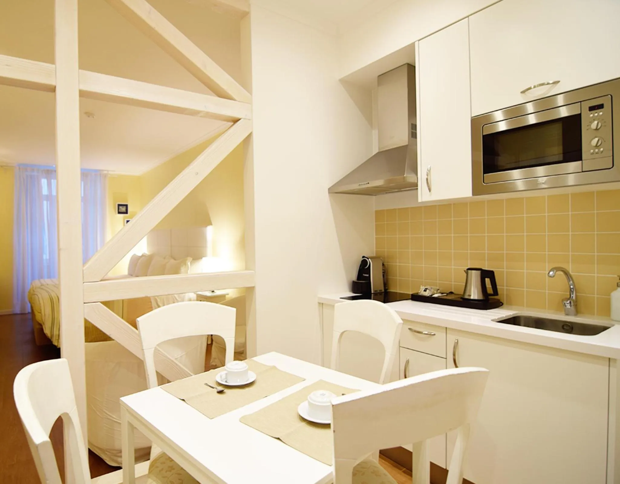 Kitchen or kitchenette in Rossio Apartments