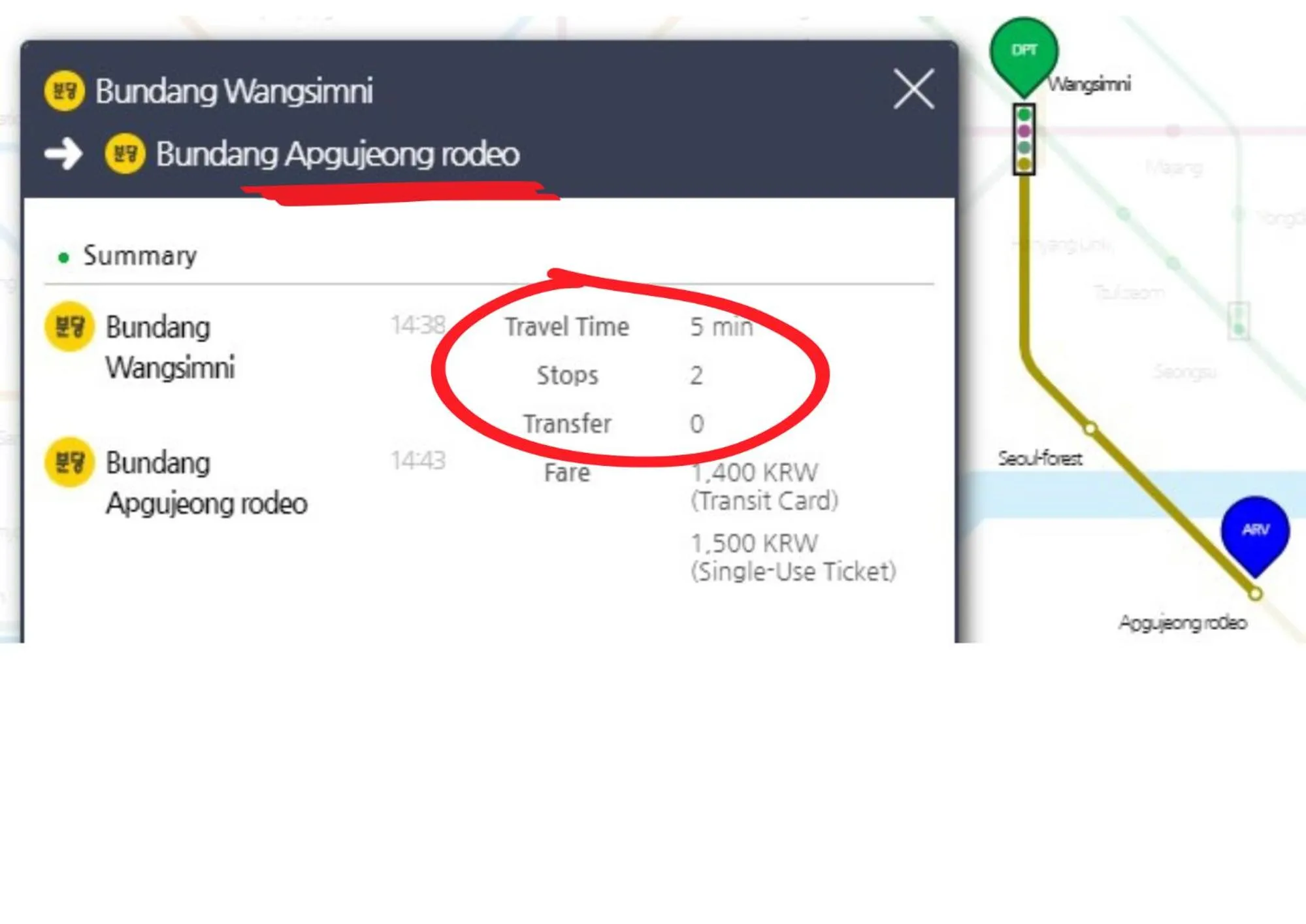 Text overlay in Stay in Here Wangsimni Seoul