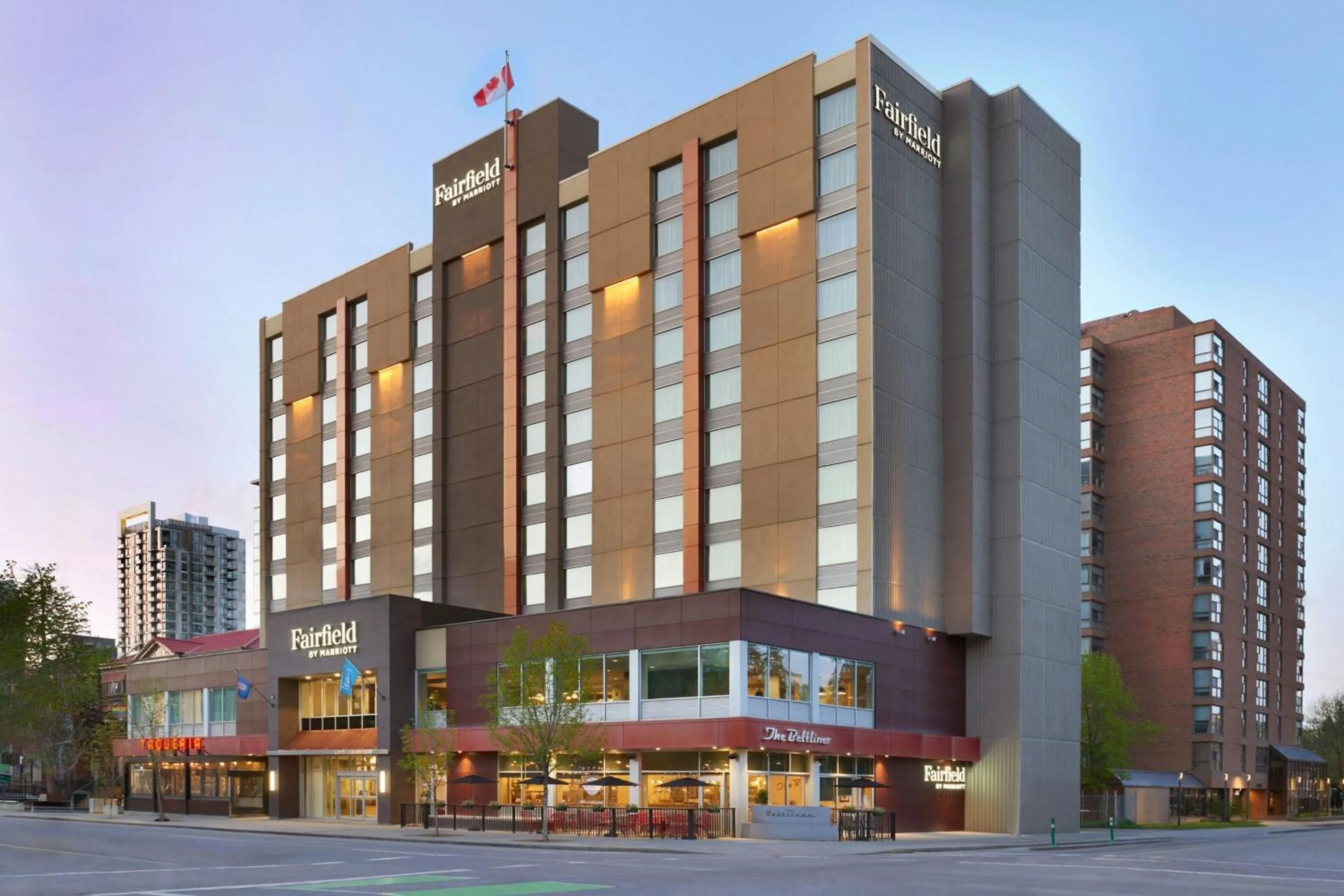Property building in Fairfield Inn & Suites by Marriott Calgary Downtown