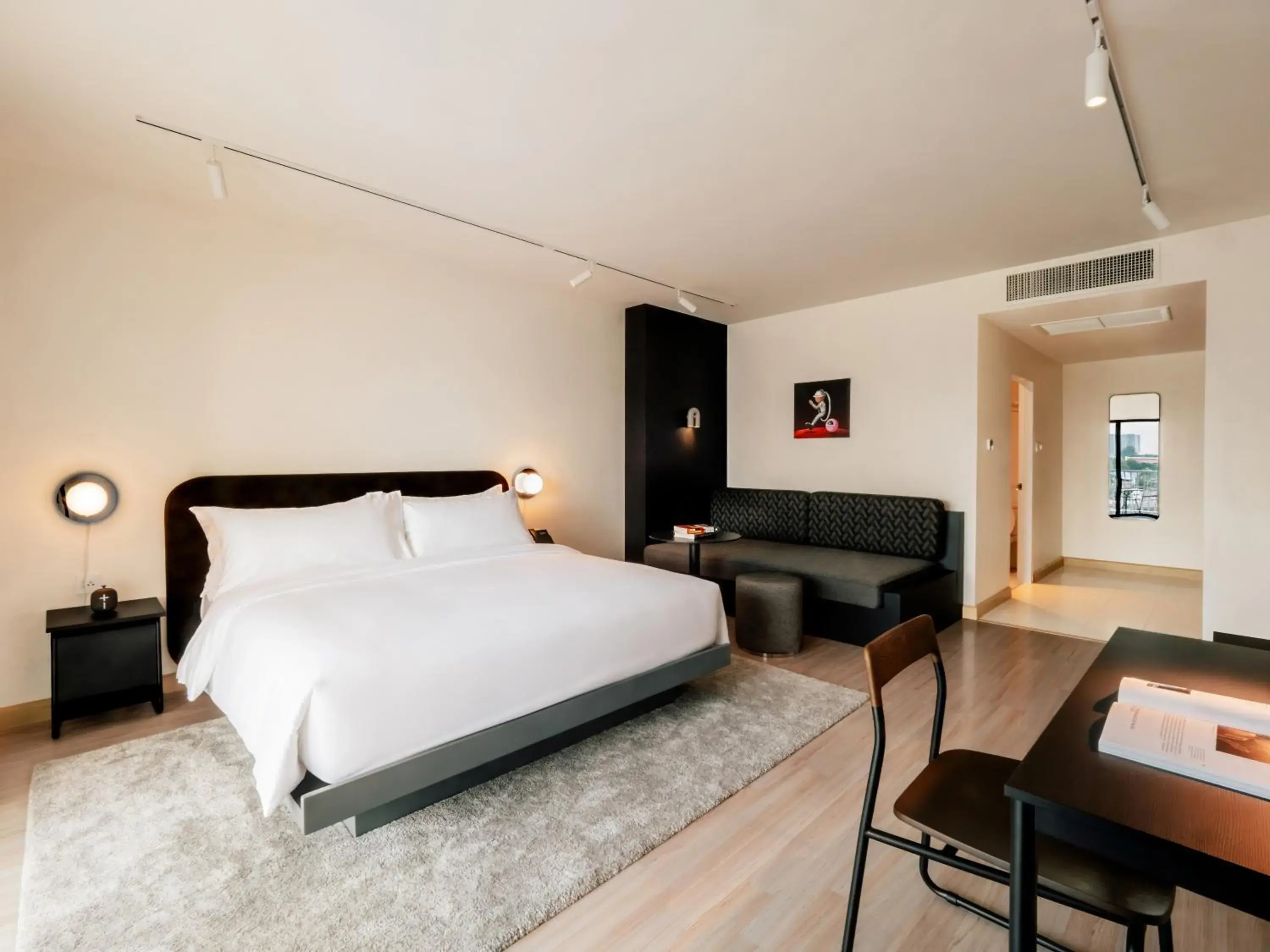 Bed in The StandardX, Bangkok Phra Arthit Bed in The StandardX, Bangkok Phra Arthit