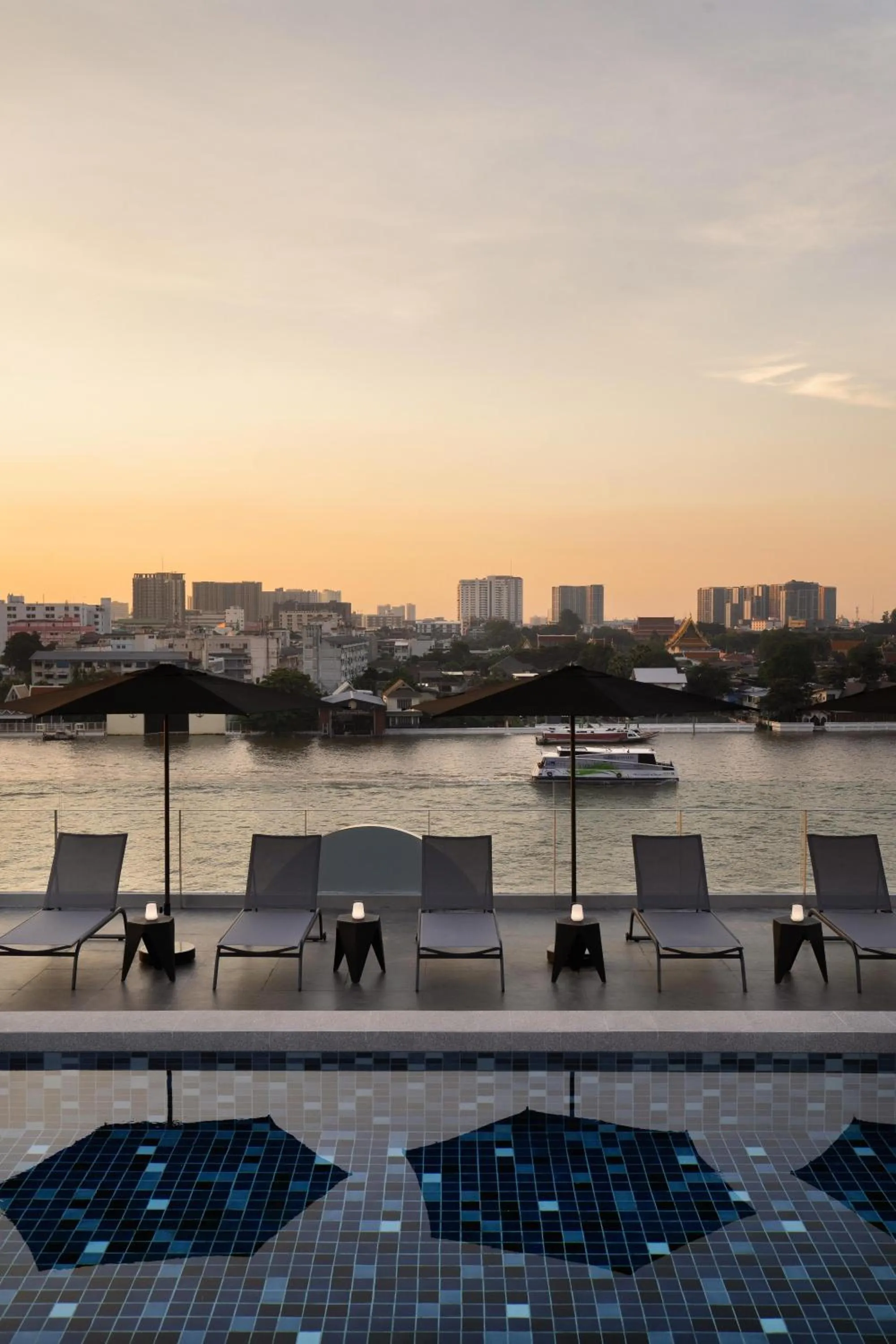 Pool view in The StandardX, Bangkok Phra Arthit