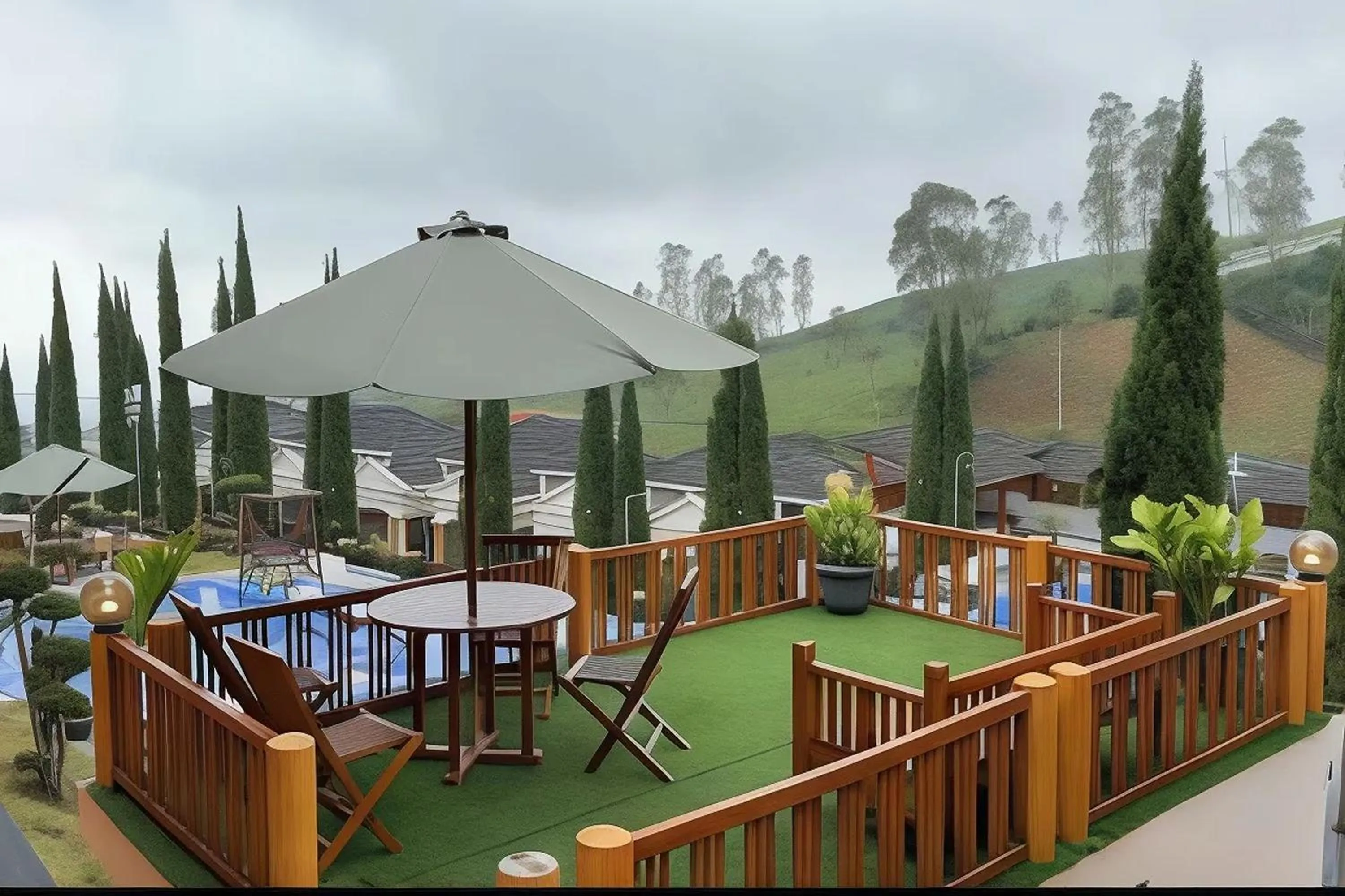 Natural landscape in Green Hero Darajat Hotel