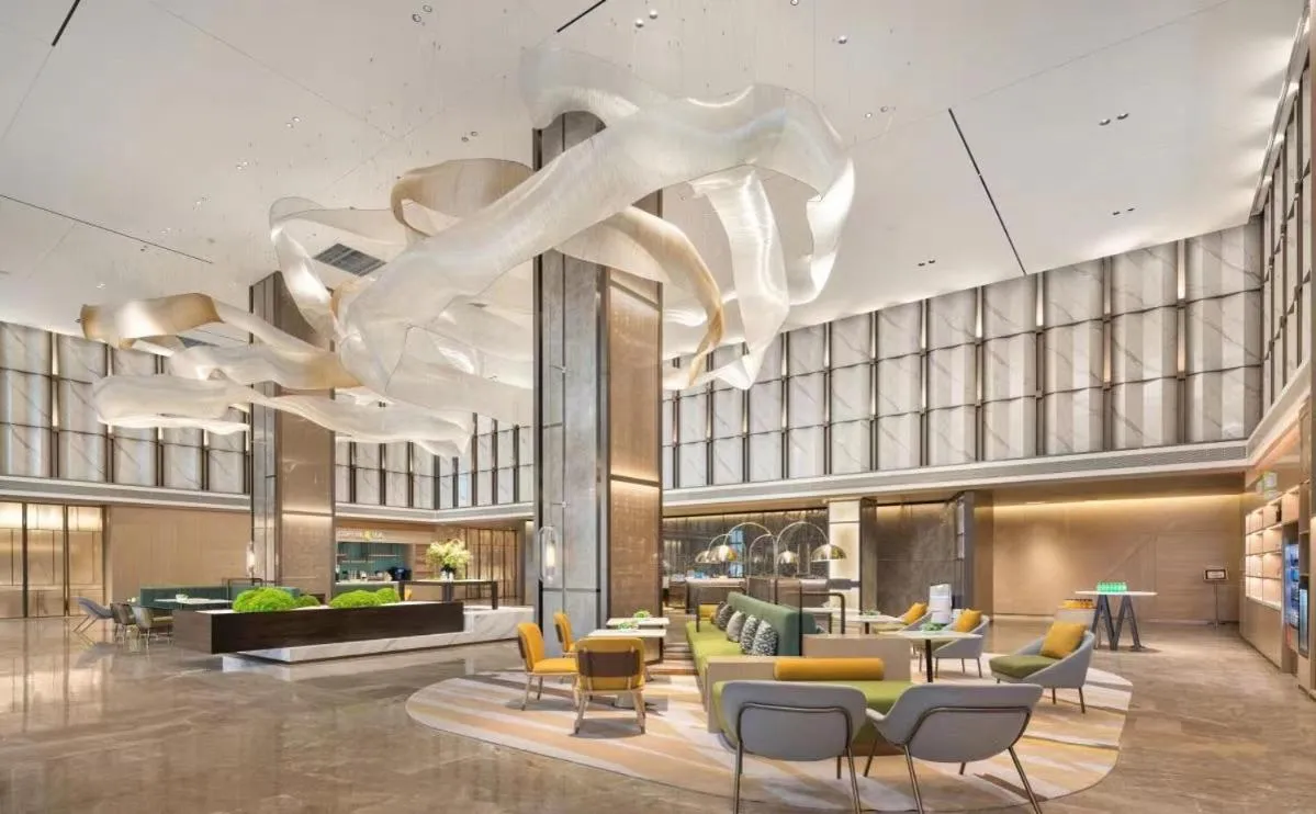 Seating area in Home2 by Hilton Chongqing Wushan