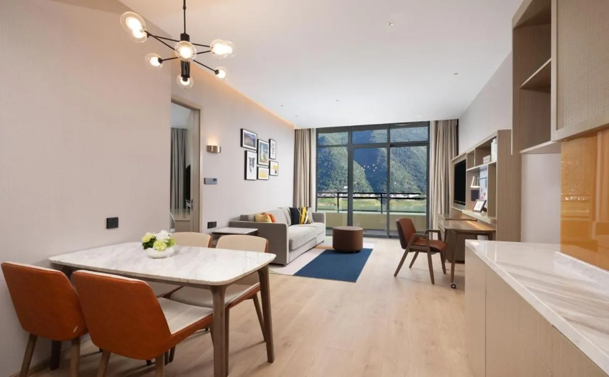 Living room in Home2 by Hilton Chongqing Wushan