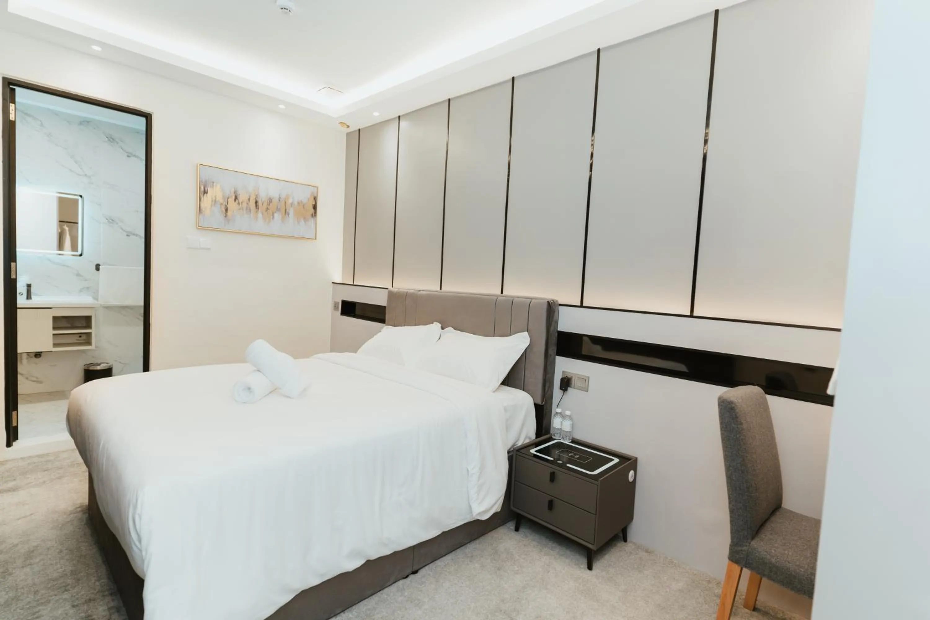 Bed in Brilliant Hotel Dan Spa