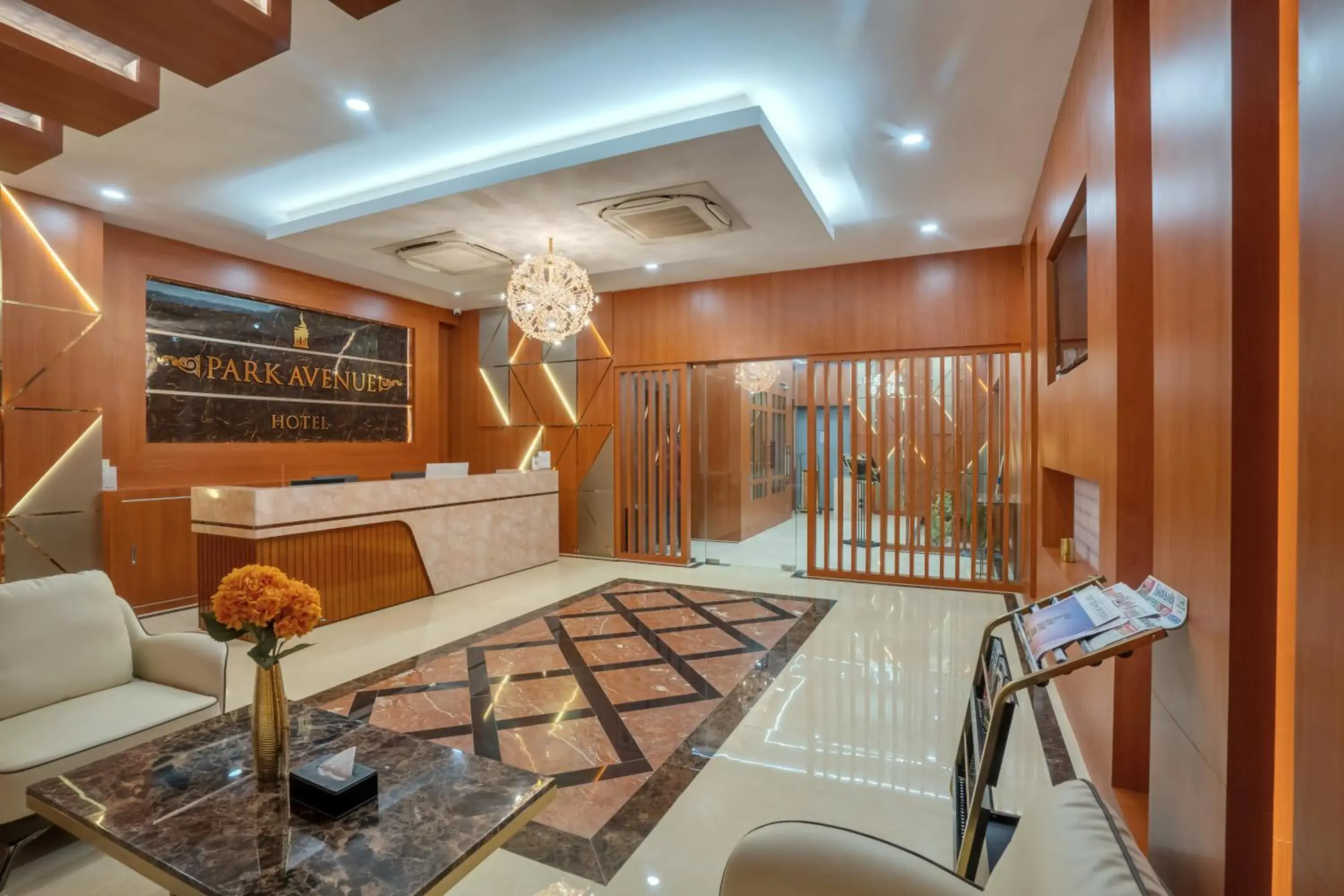 Lobby or reception in Park Avenue Hotel & Apartments Trichy Lobby or reception in Park Avenue Hotel & Apartments Trichy