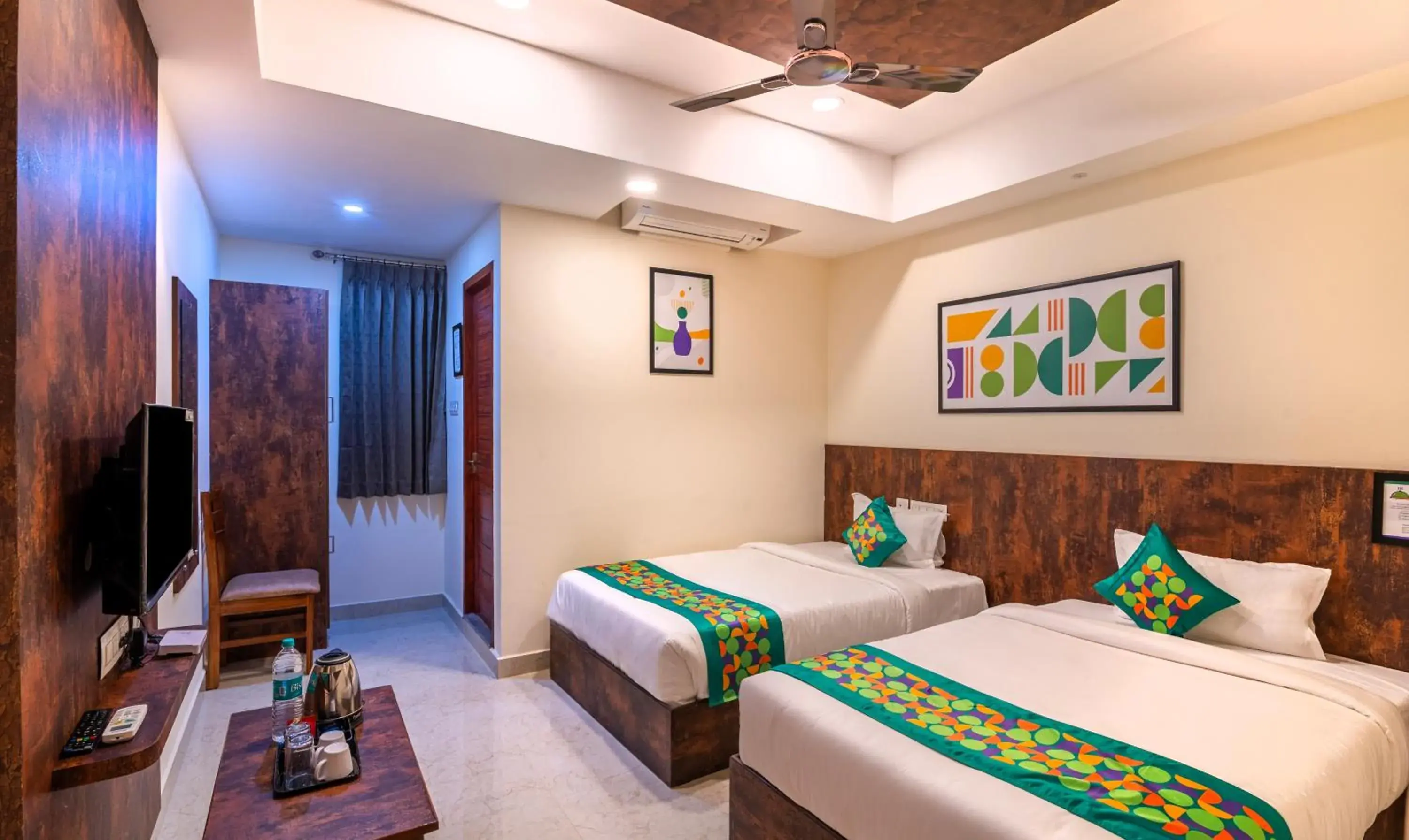 Bedroom, Bed in Treebo Rakshitha, Porur Bedroom, Bed in Treebo Rakshitha, Porur