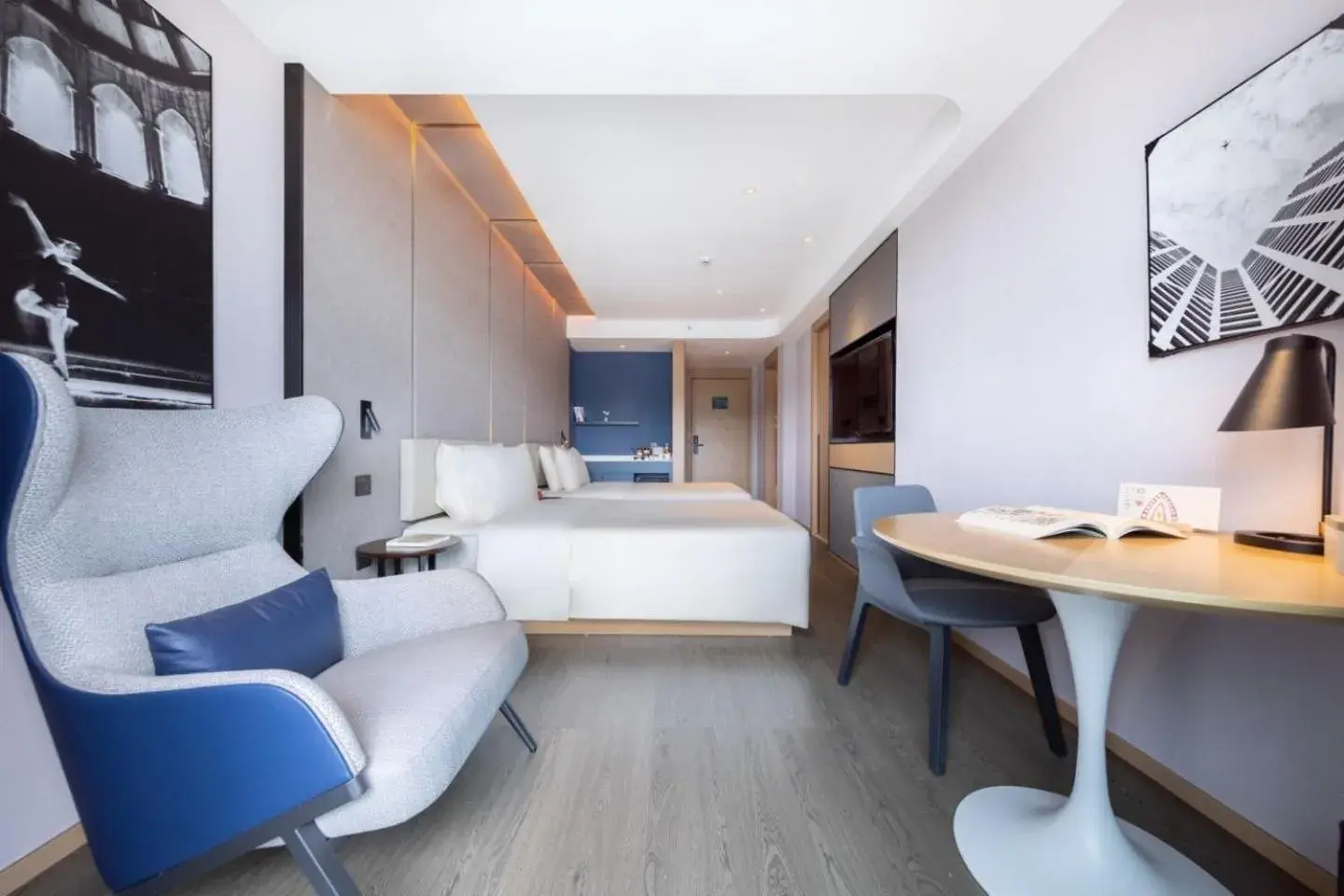 Bed in Atour Hotel Shenzhen Guangming Science City Zhengda City Bed in Atour Hotel Shenzhen Guangming Science City Zhengda City