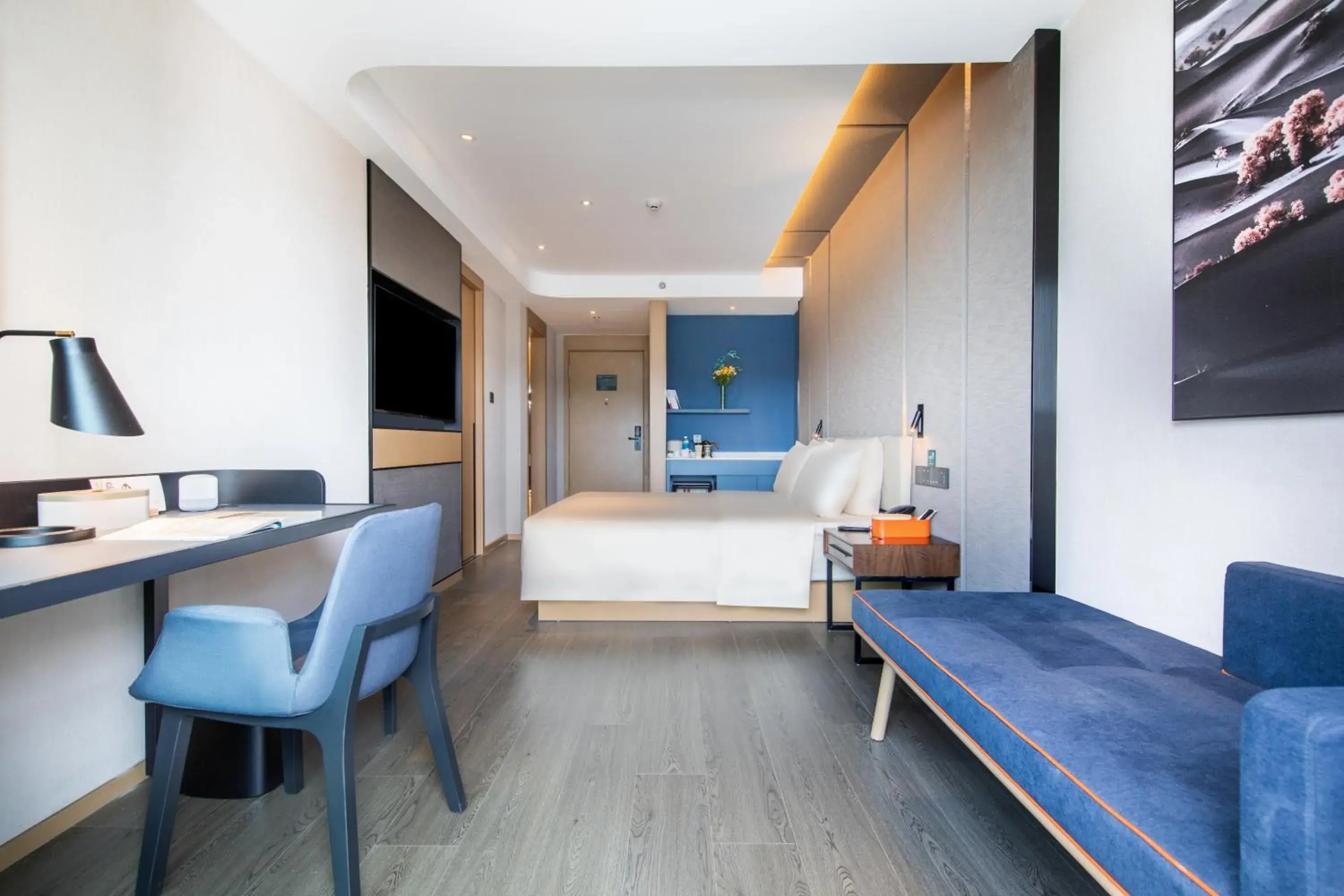 Bed in Atour Hotel Shenzhen Guangming Science City Zhengda City Bed in Atour Hotel Shenzhen Guangming Science City Zhengda City