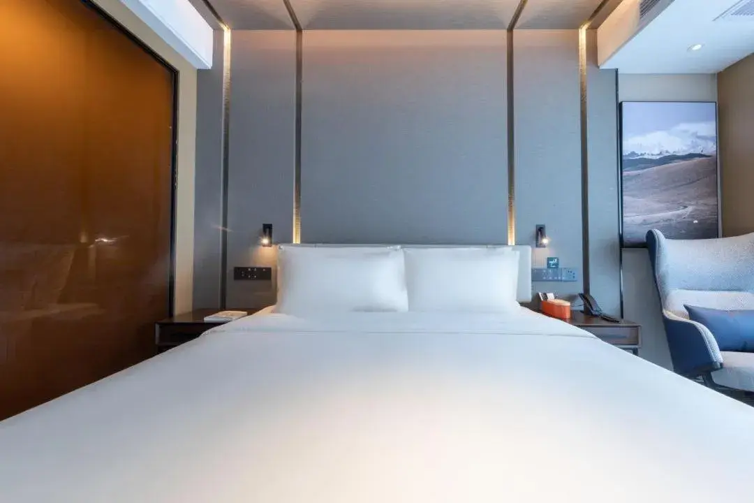 Bed in Atour Hotel Shenzhen Guangming Science City Zhengda City Bed in Atour Hotel Shenzhen Guangming Science City Zhengda City