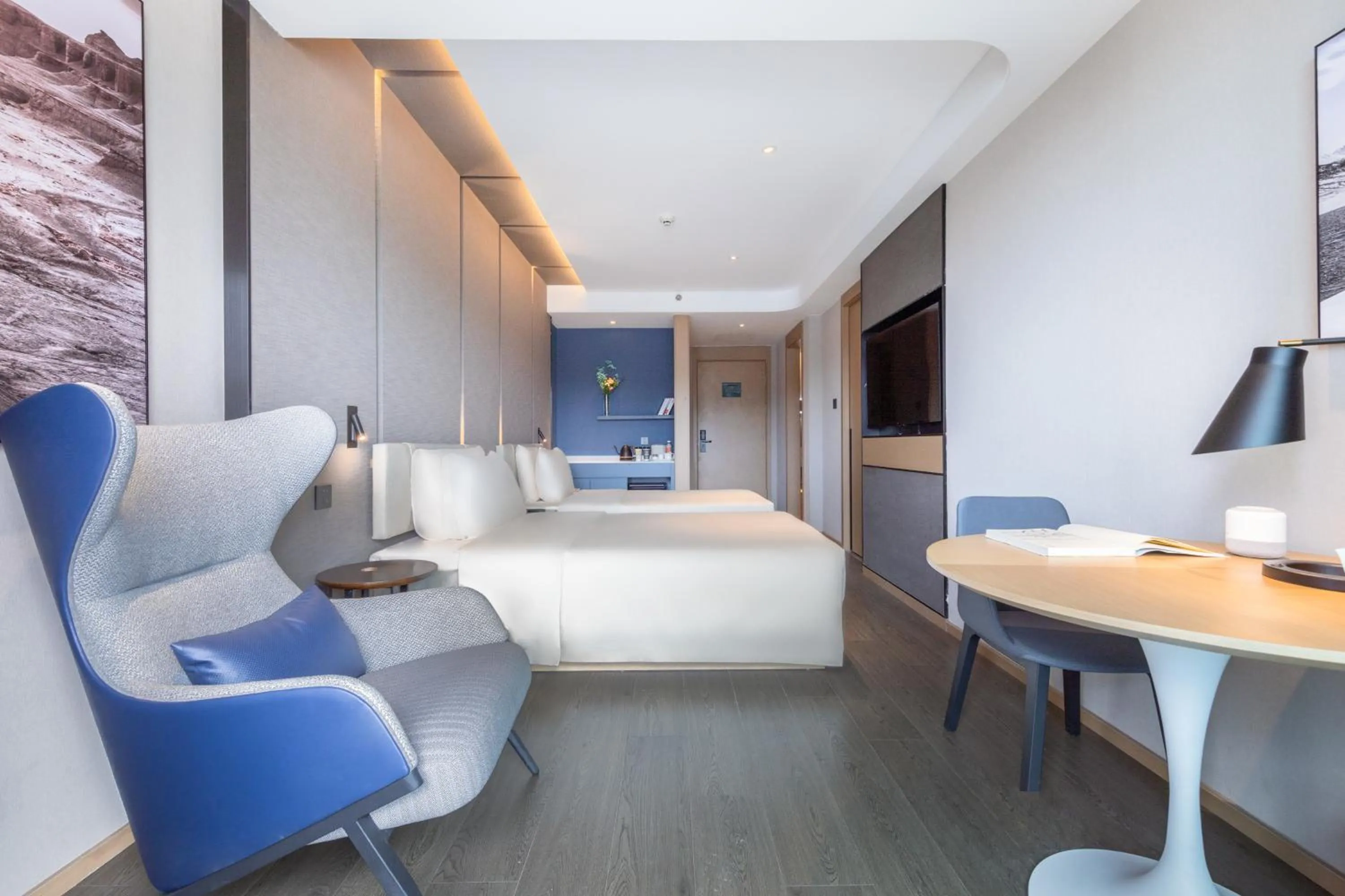 Bed in Atour Hotel Shenzhen Guangming Science City Zhengda City