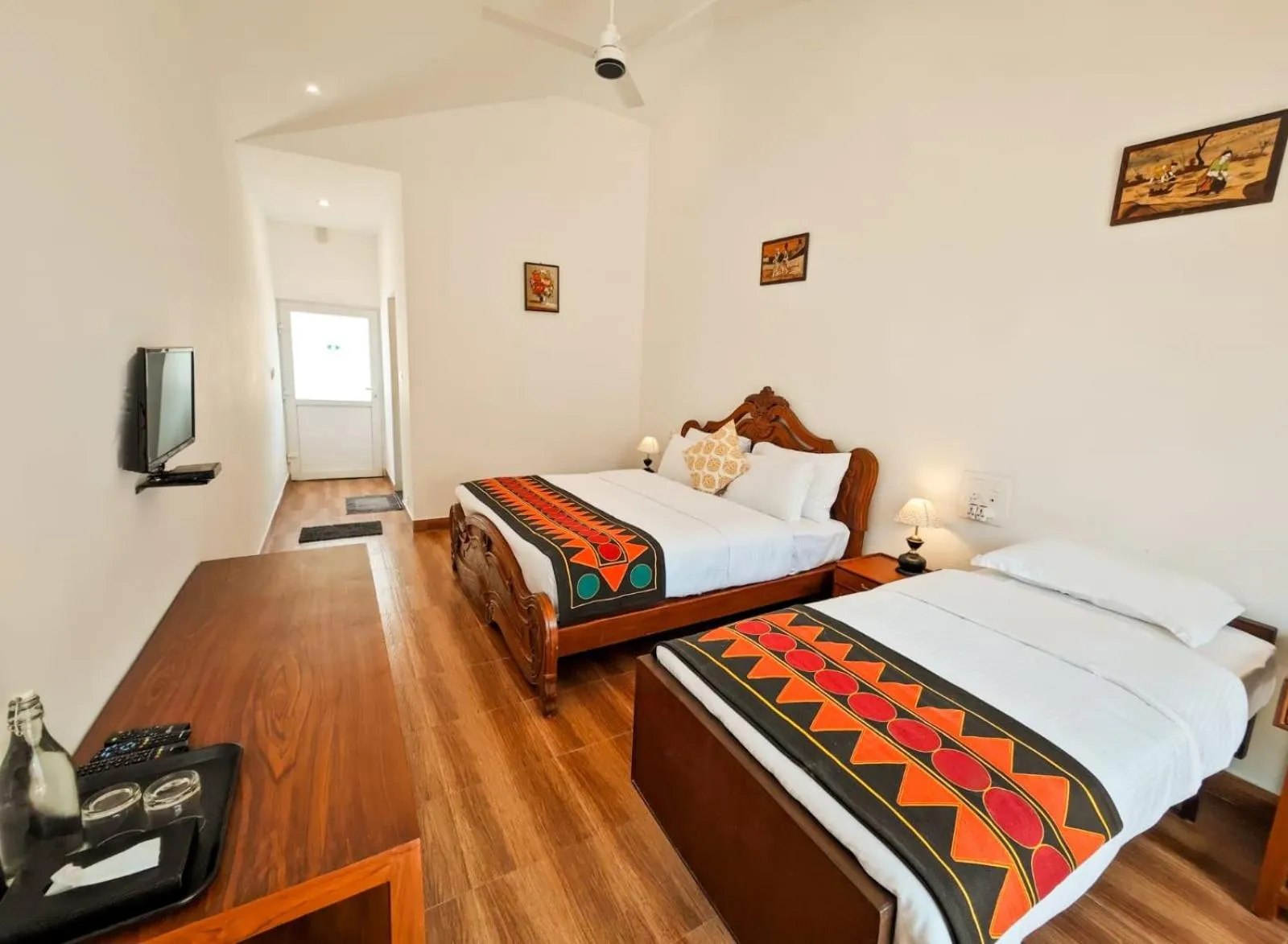 Bed in Ibex Resorts, Valparai Mistly