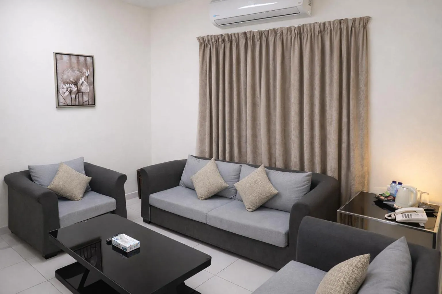 Living room in Binayat Hama Serviced Apartments