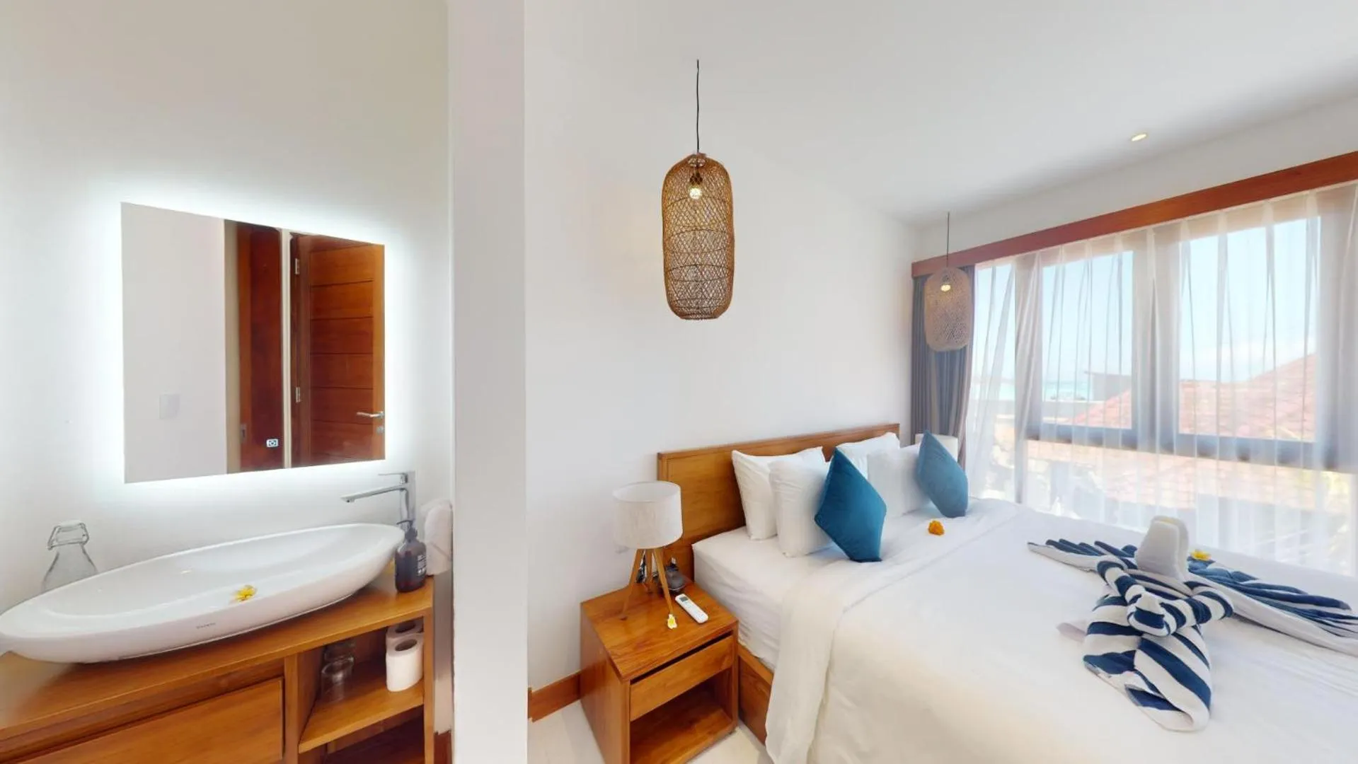 Bed in Segara Seaside Resort