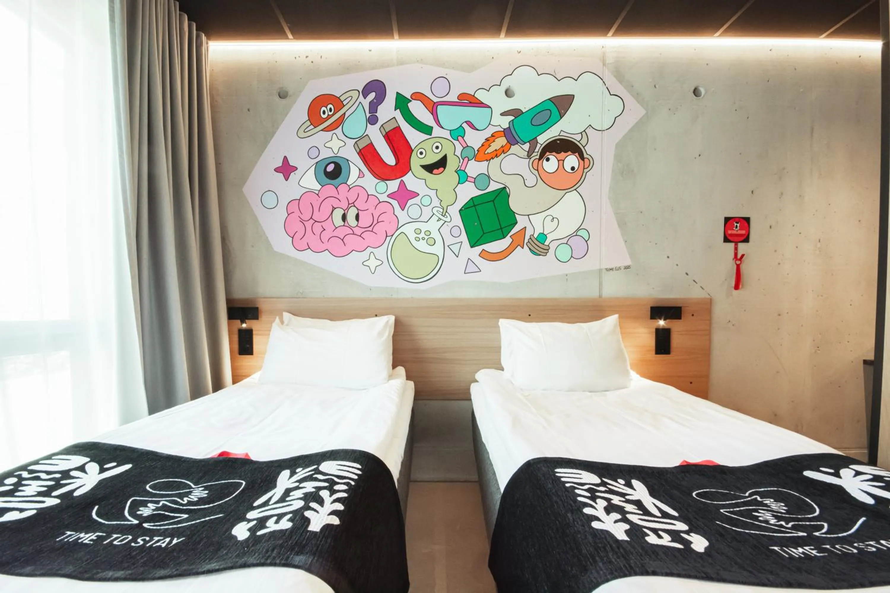 Bed in Time Hotel, Time To Stay art & boutique