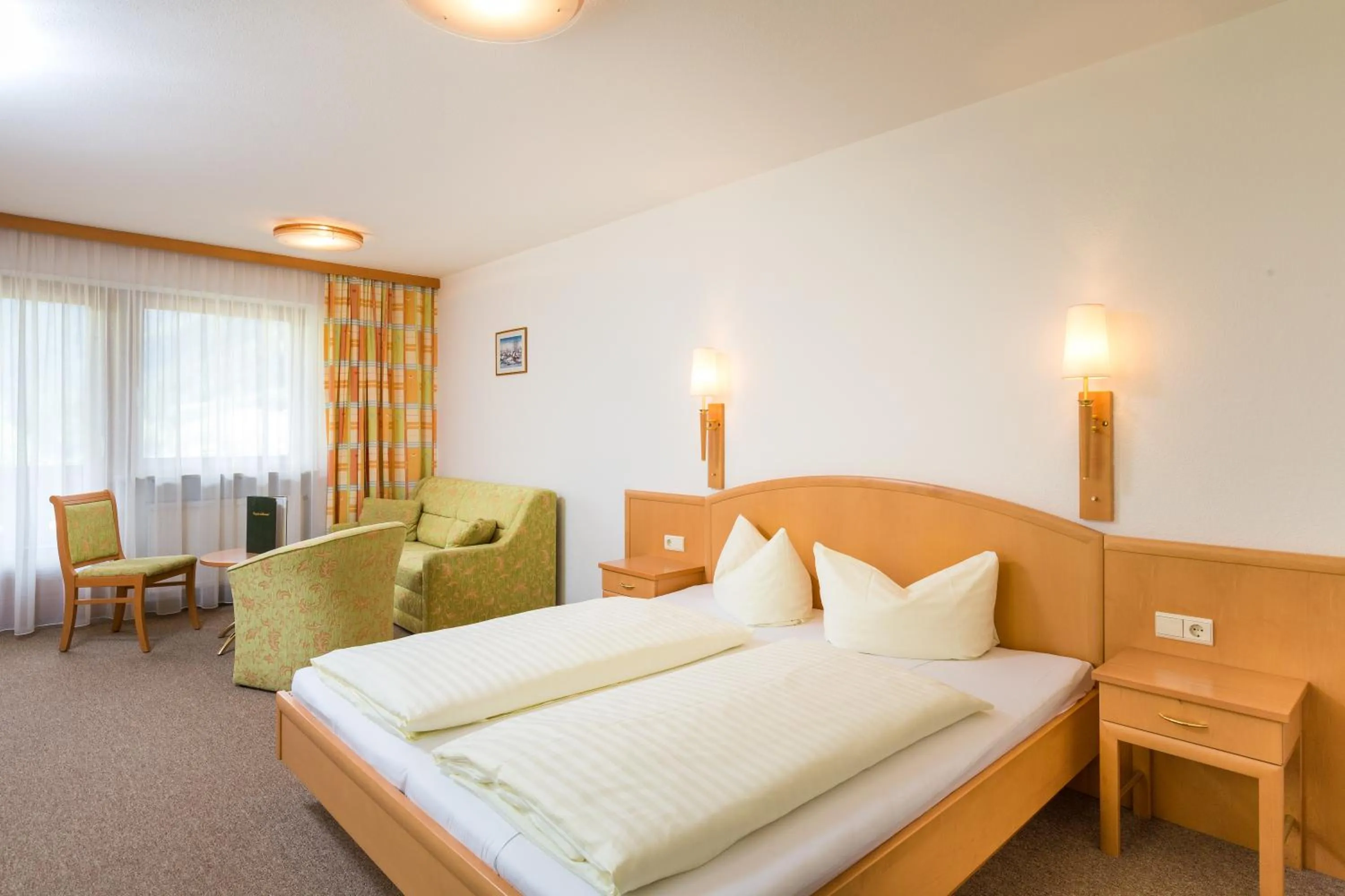 Bed in Hotel Grissemann