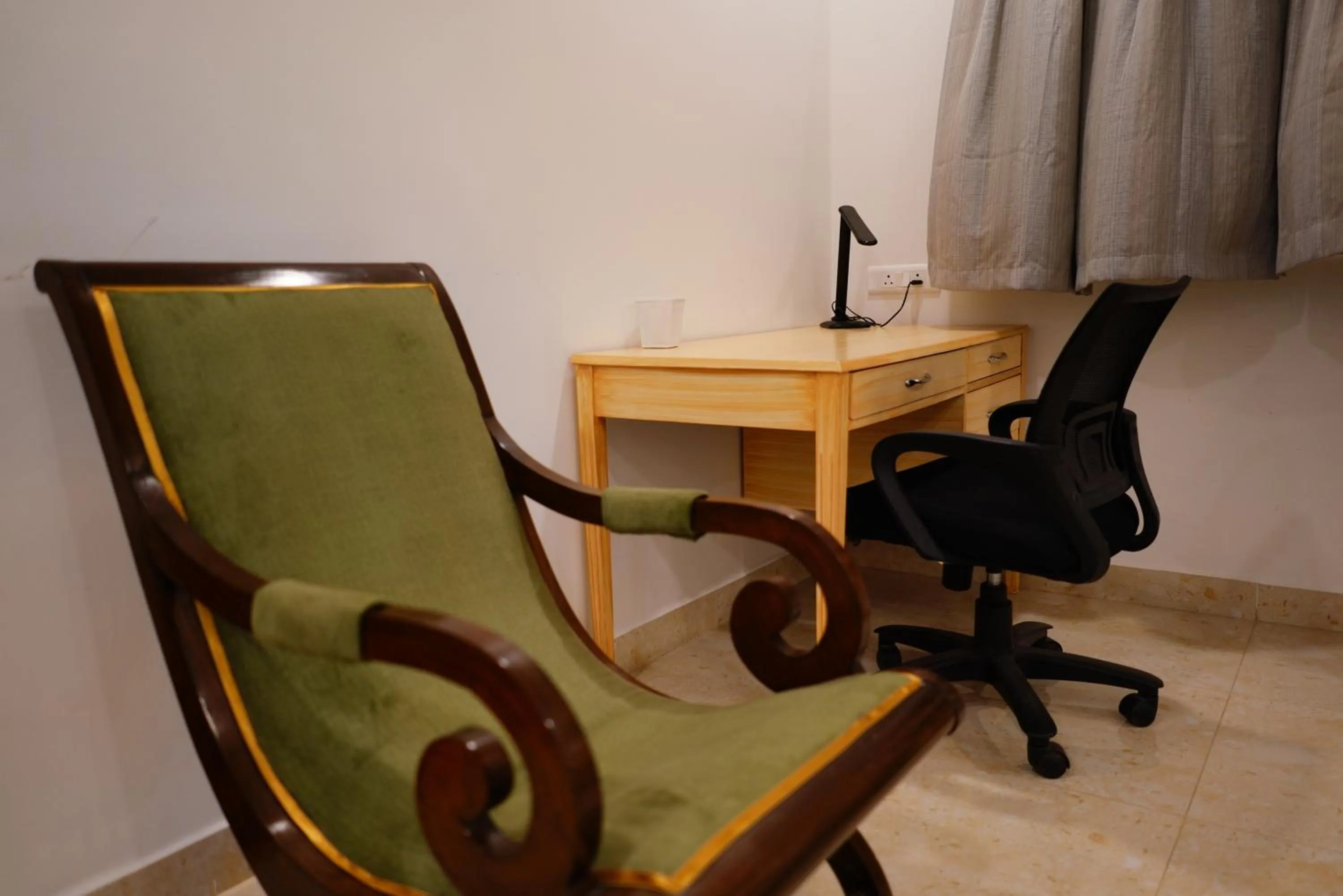 Seating area in Enkay Service Apartments