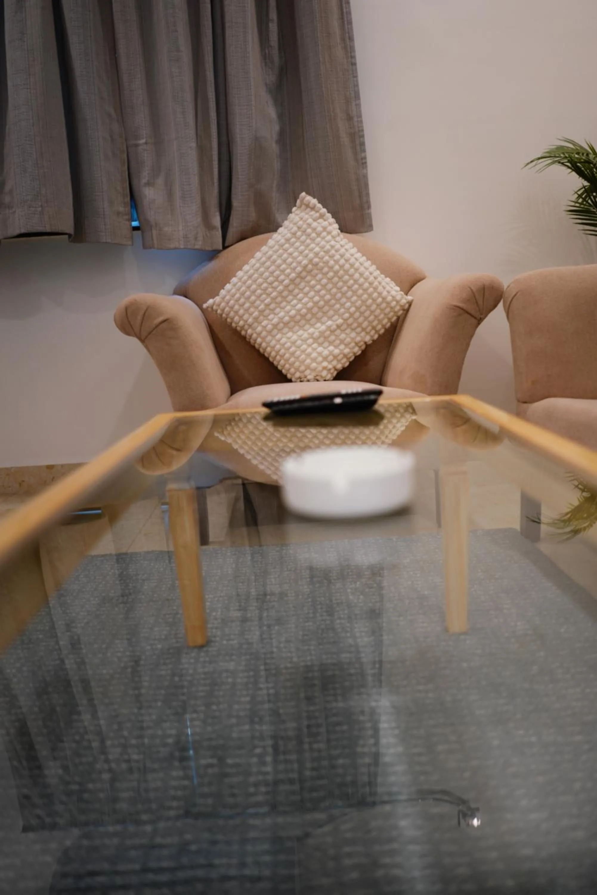 Seating area in Enkay Service Apartments