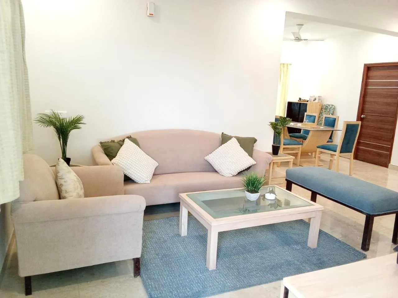 Living room in Enkay Service Apartments