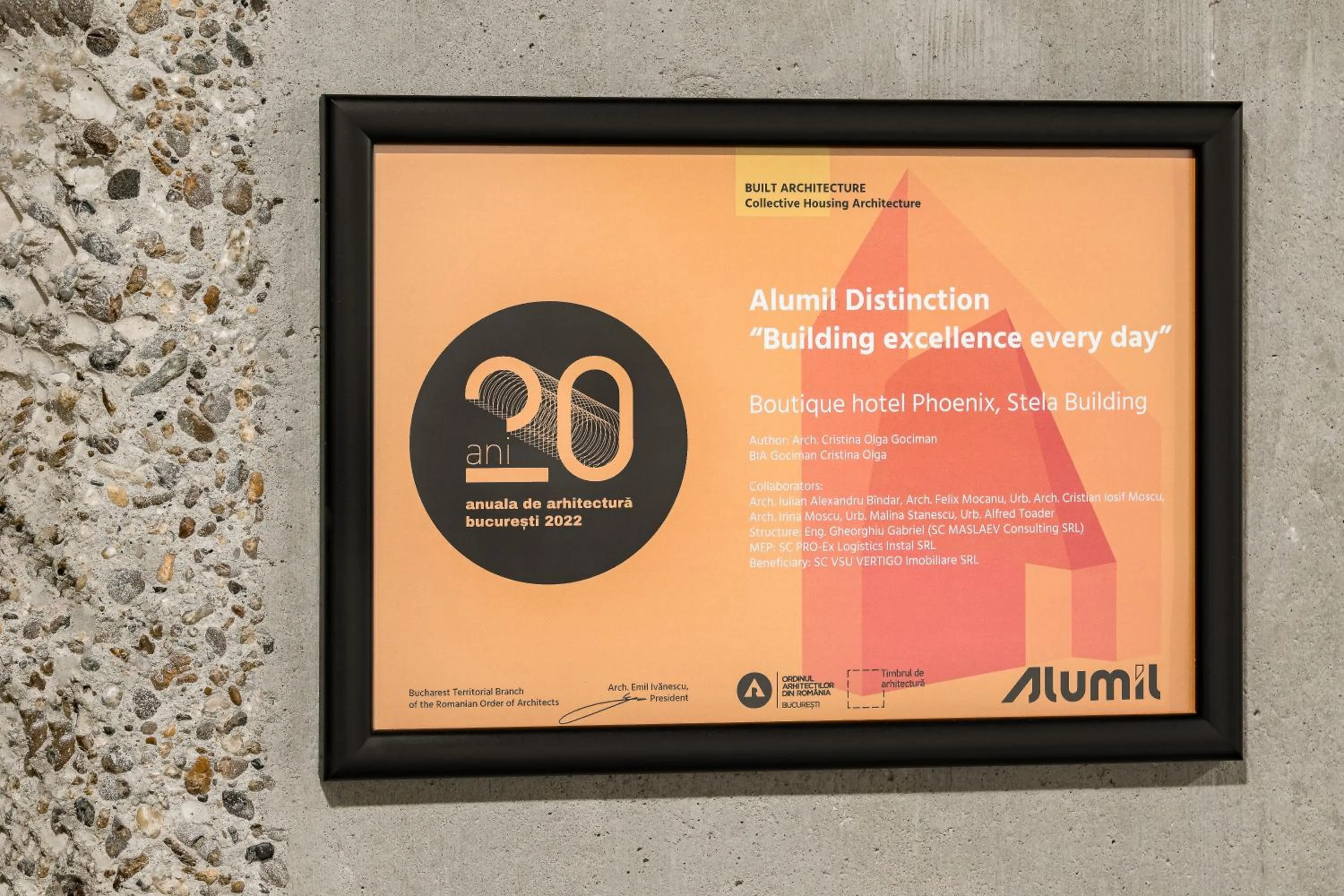 Certificate/Award in Phoenix Aparthotel