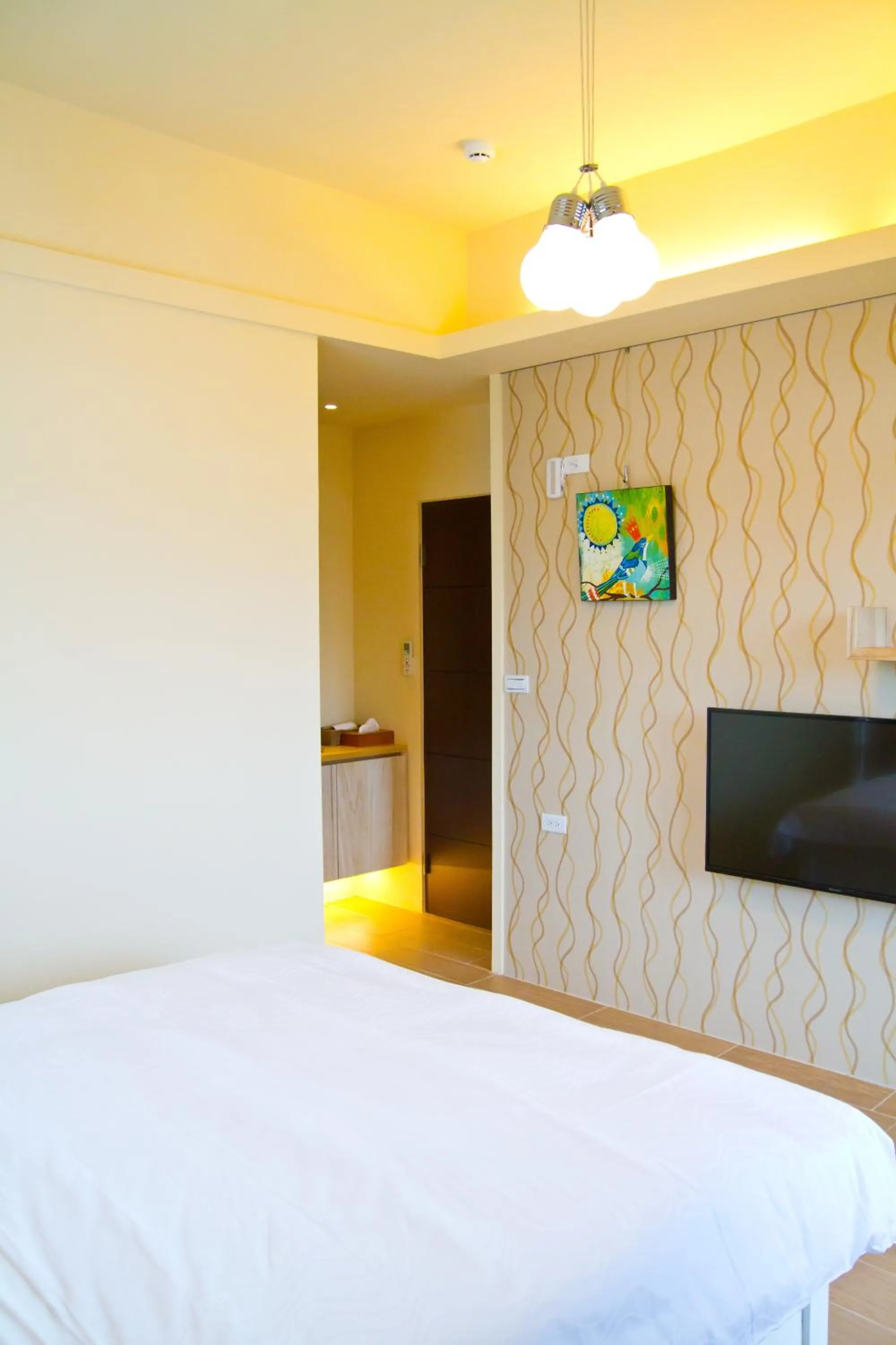 Decorative detail, Bed in Muho B&B