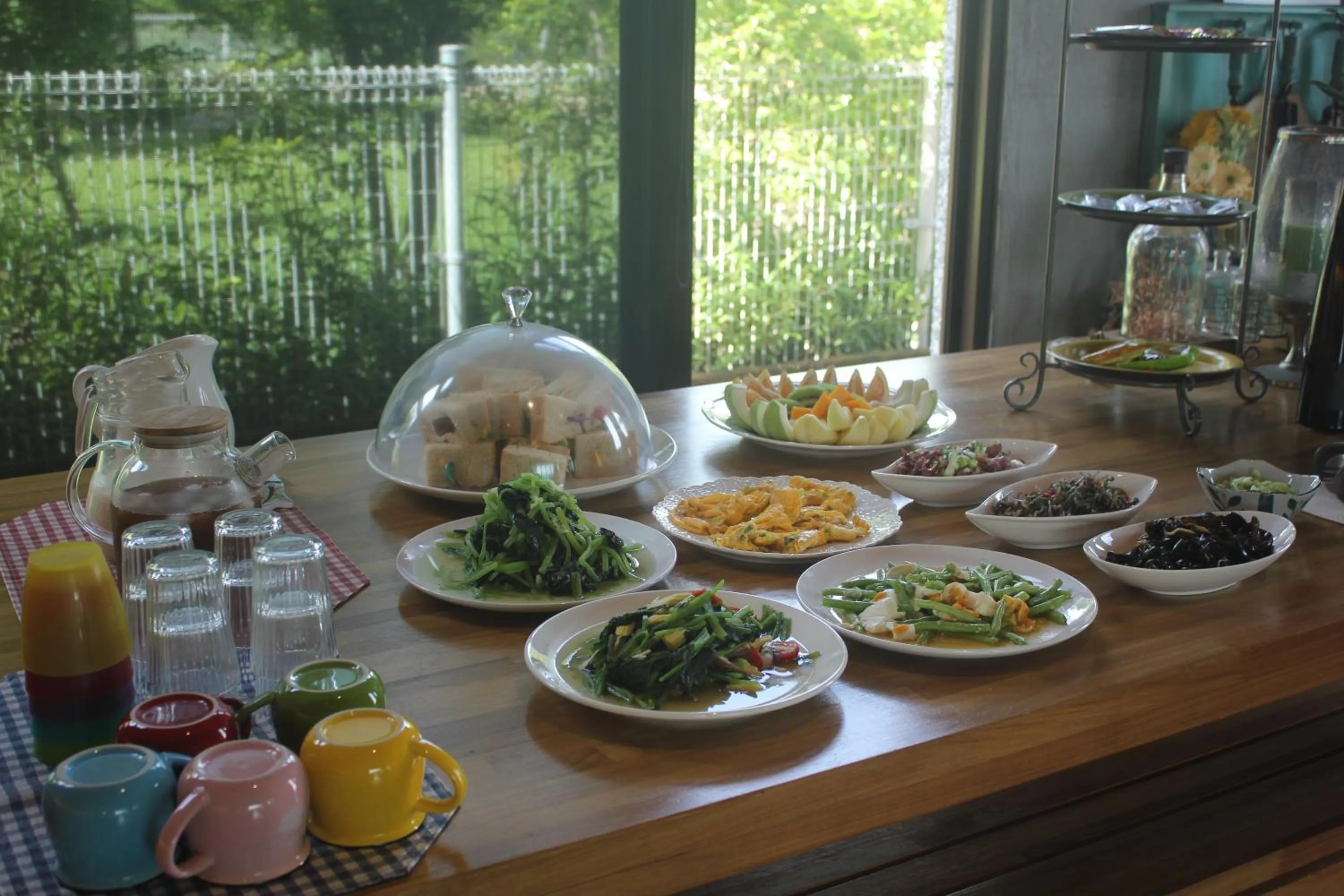 Buffet breakfast in Muho B&B