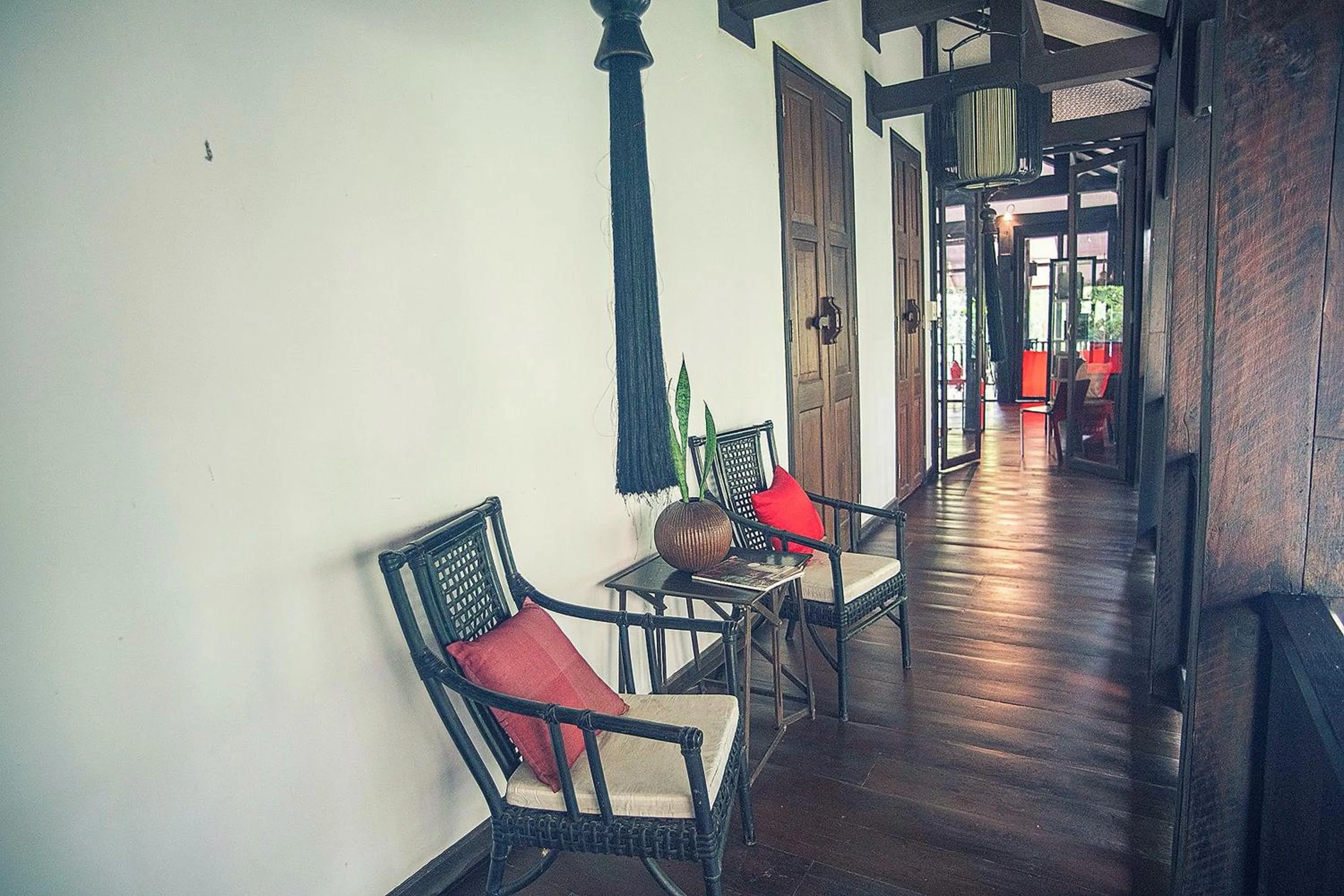 Seating area in Baan Suan Residence เฮือนพักบ้านสวน