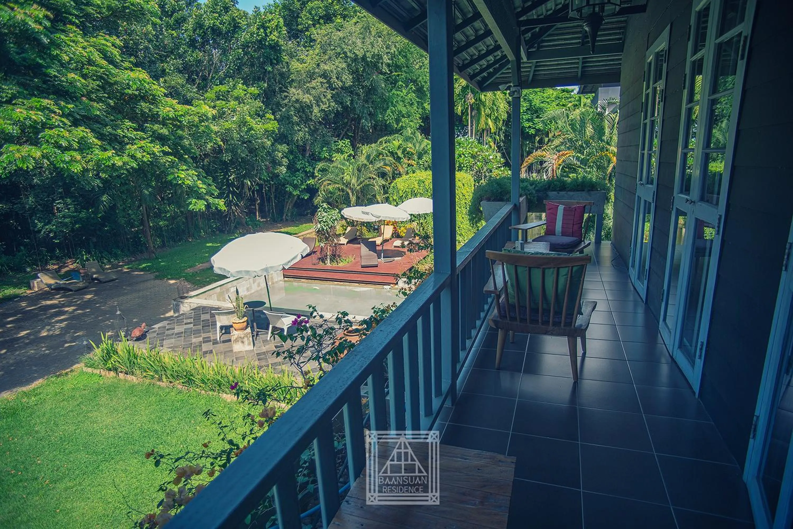 Balcony/Terrace in Baan Suan Residence เฮือนพักบ้านสวน