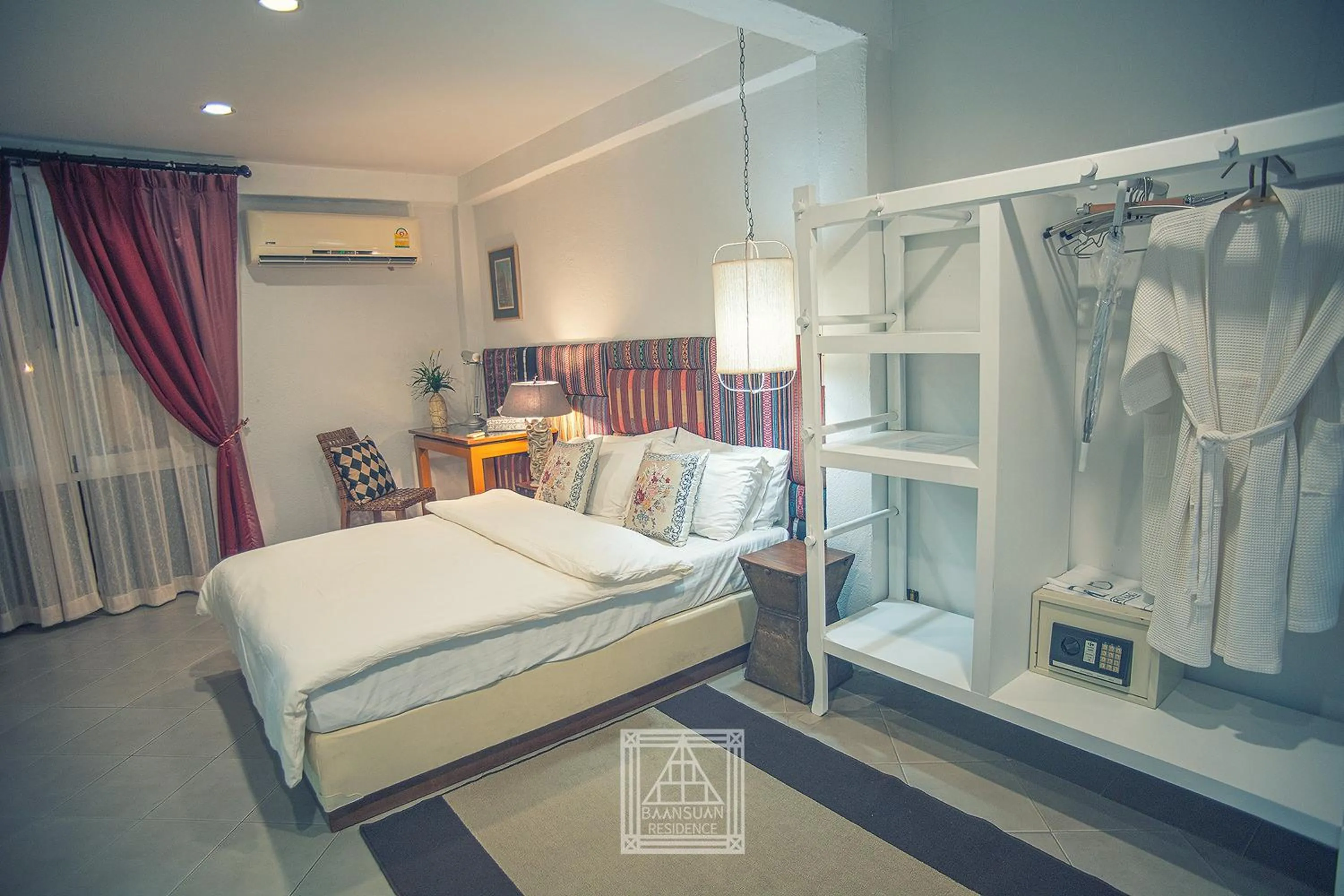Bed in Baan Suan Residence เฮือนพักบ้านสวน