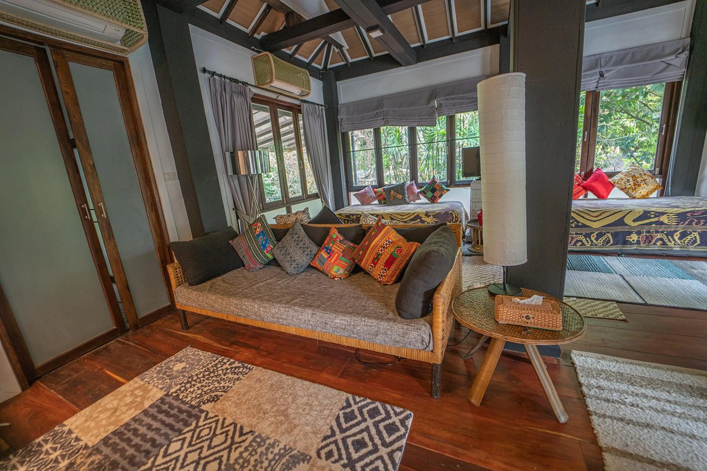 Seating area in Baan Suan Residence เฮือนพักบ้านสวน