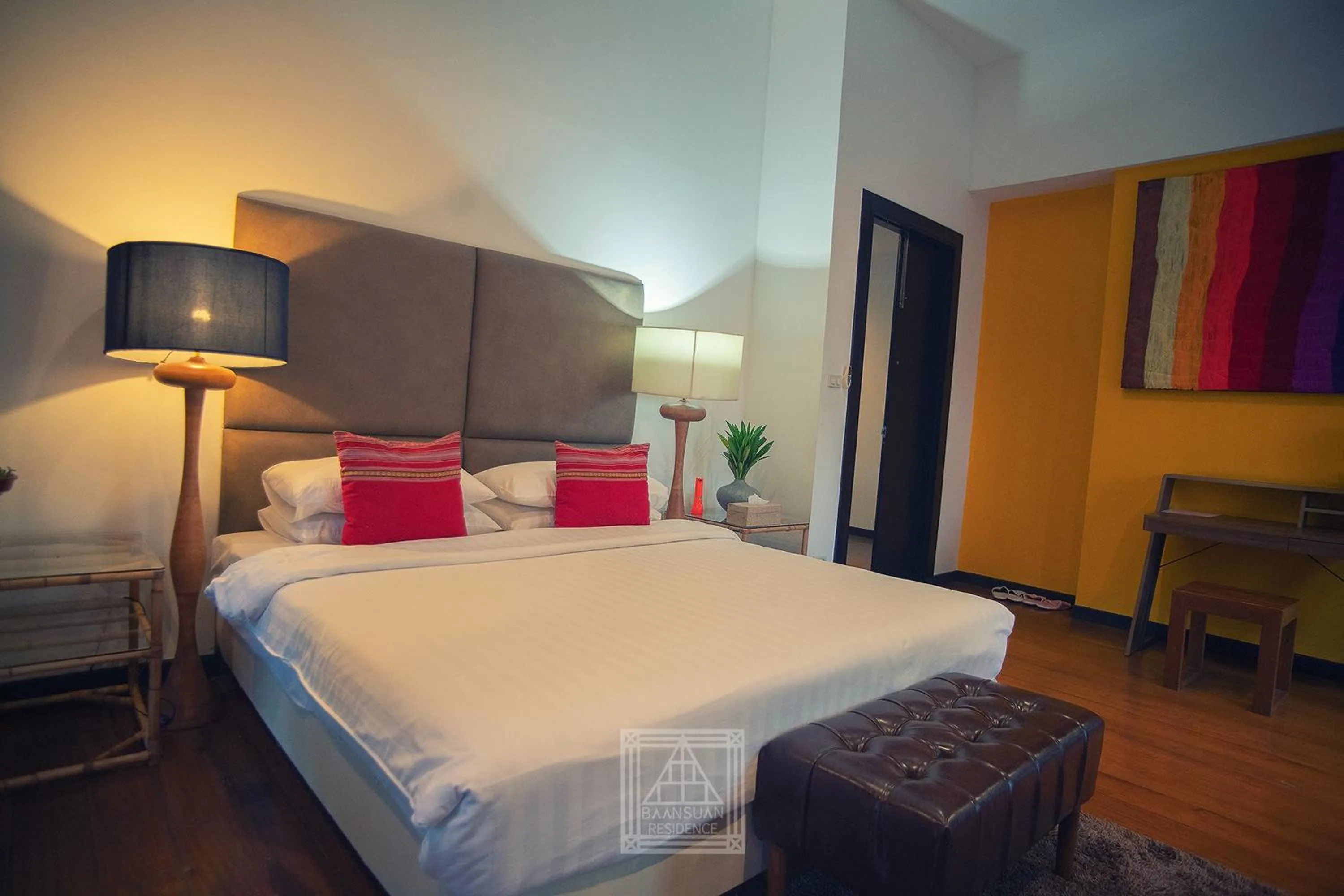 Bedroom, Bed in Baan Suan Residence เฮือนพักบ้านสวน
