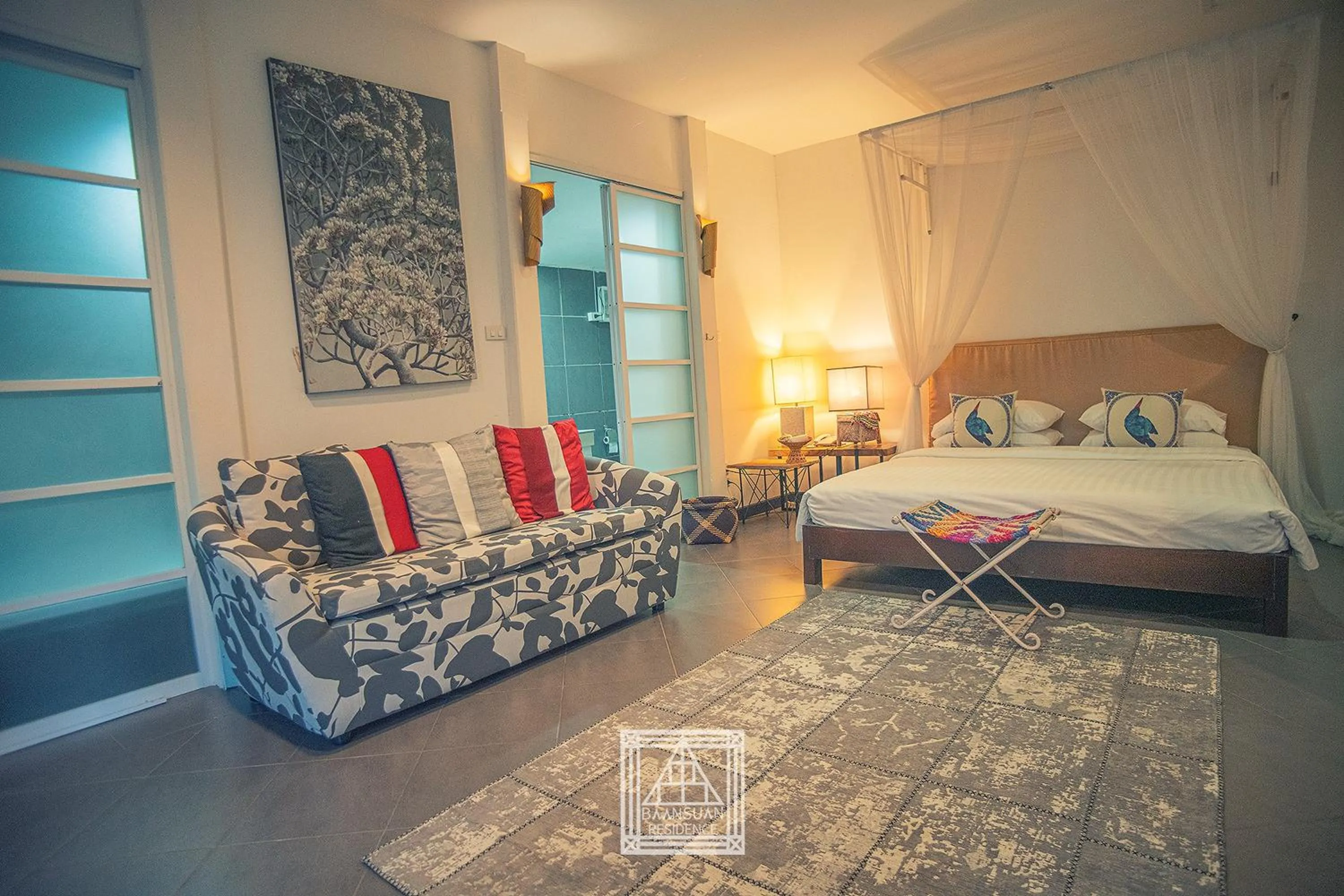 Bedroom, Bed in Baan Suan Residence เฮือนพักบ้านสวน