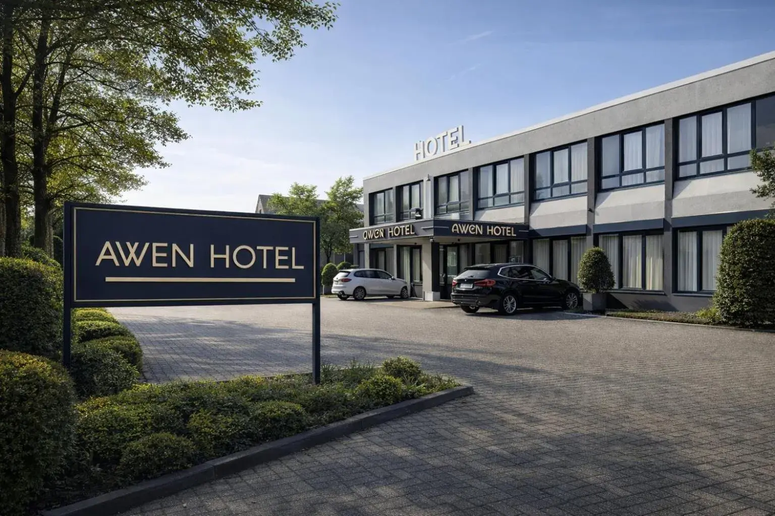 Property building in Awen Hotel Vechta Property building in Awen Hotel Vechta