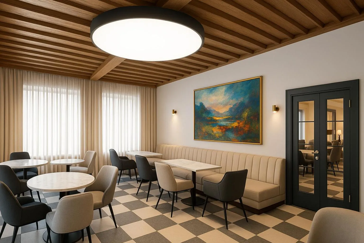 Lobby or reception in Awen Hotel Vechta