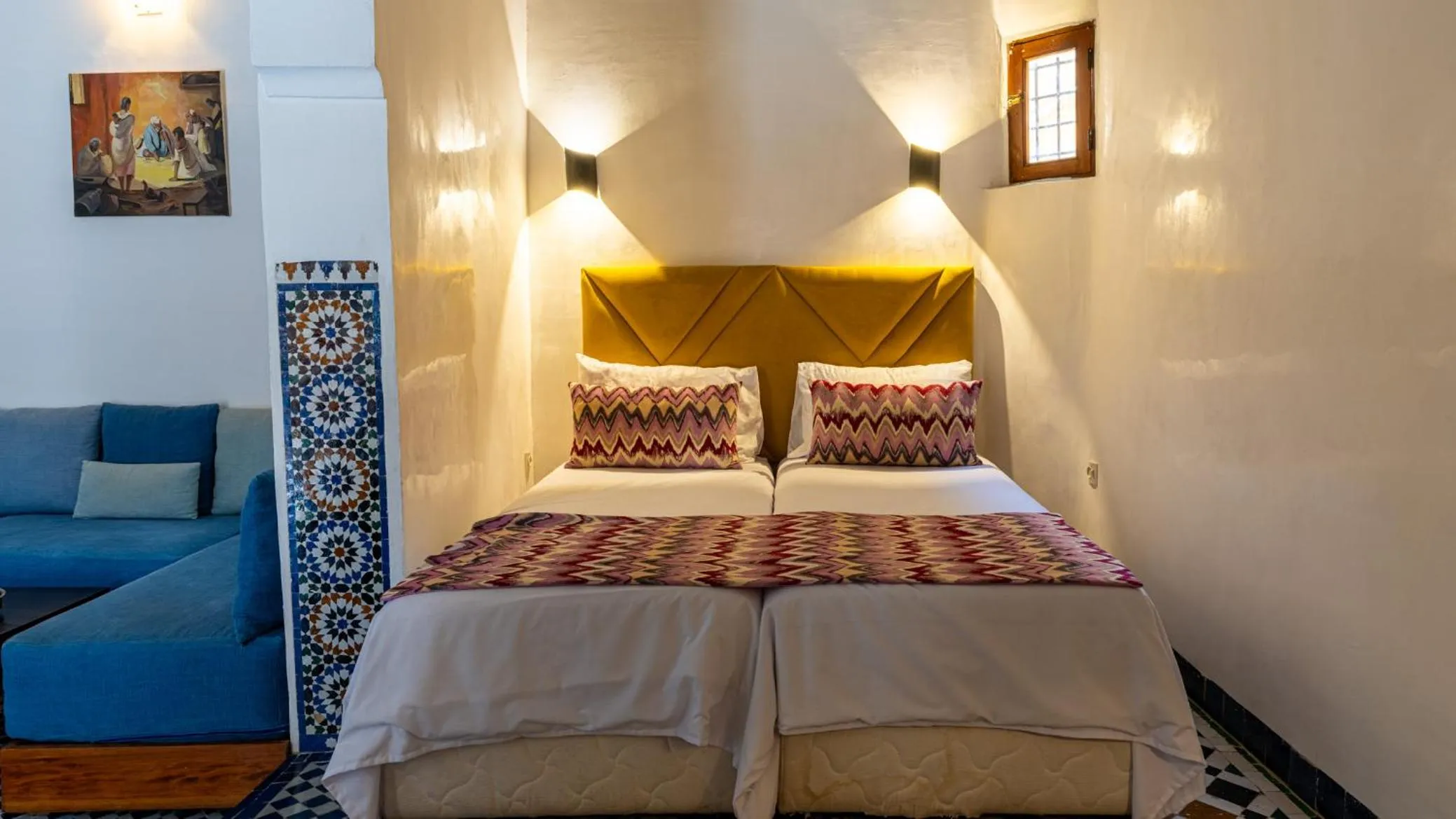 Bed in Riad Dar Pierre