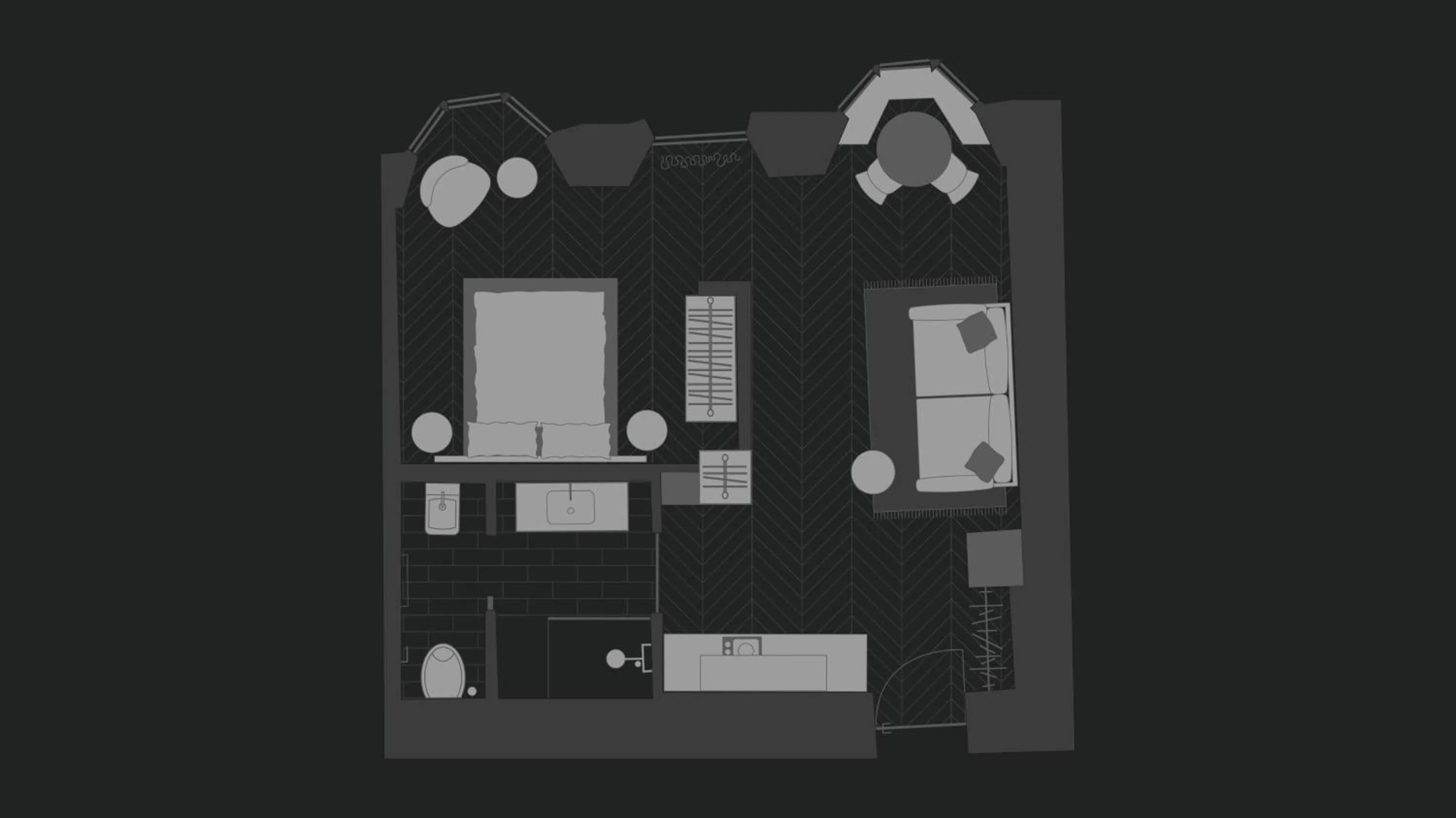 Floor plan in Schwarzer Adler - Concept Living
