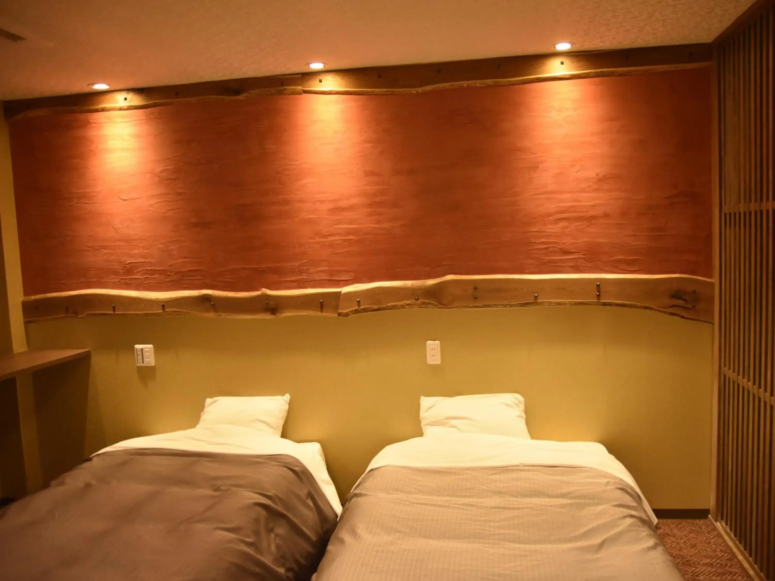 Bed in こんぴら温泉 貸切湯の宿 ことね Bed in こんぴら温泉 貸切湯の宿 ことね