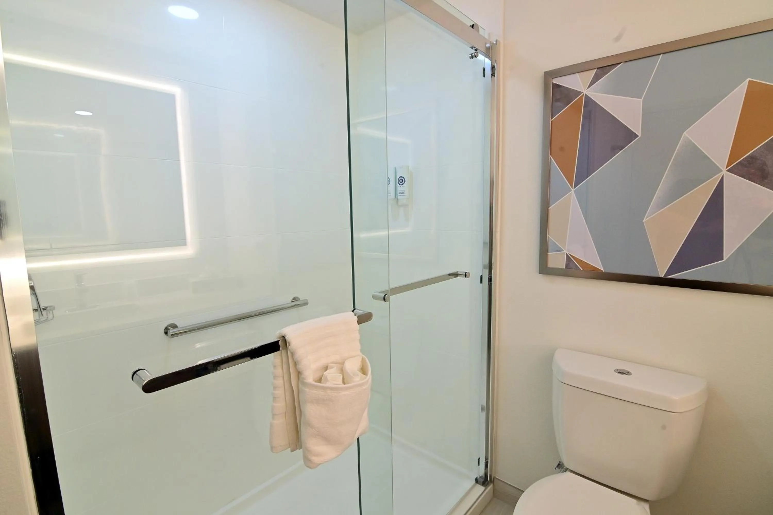 Bathroom in Comfort Suites Titusville near Kennedy Space Center